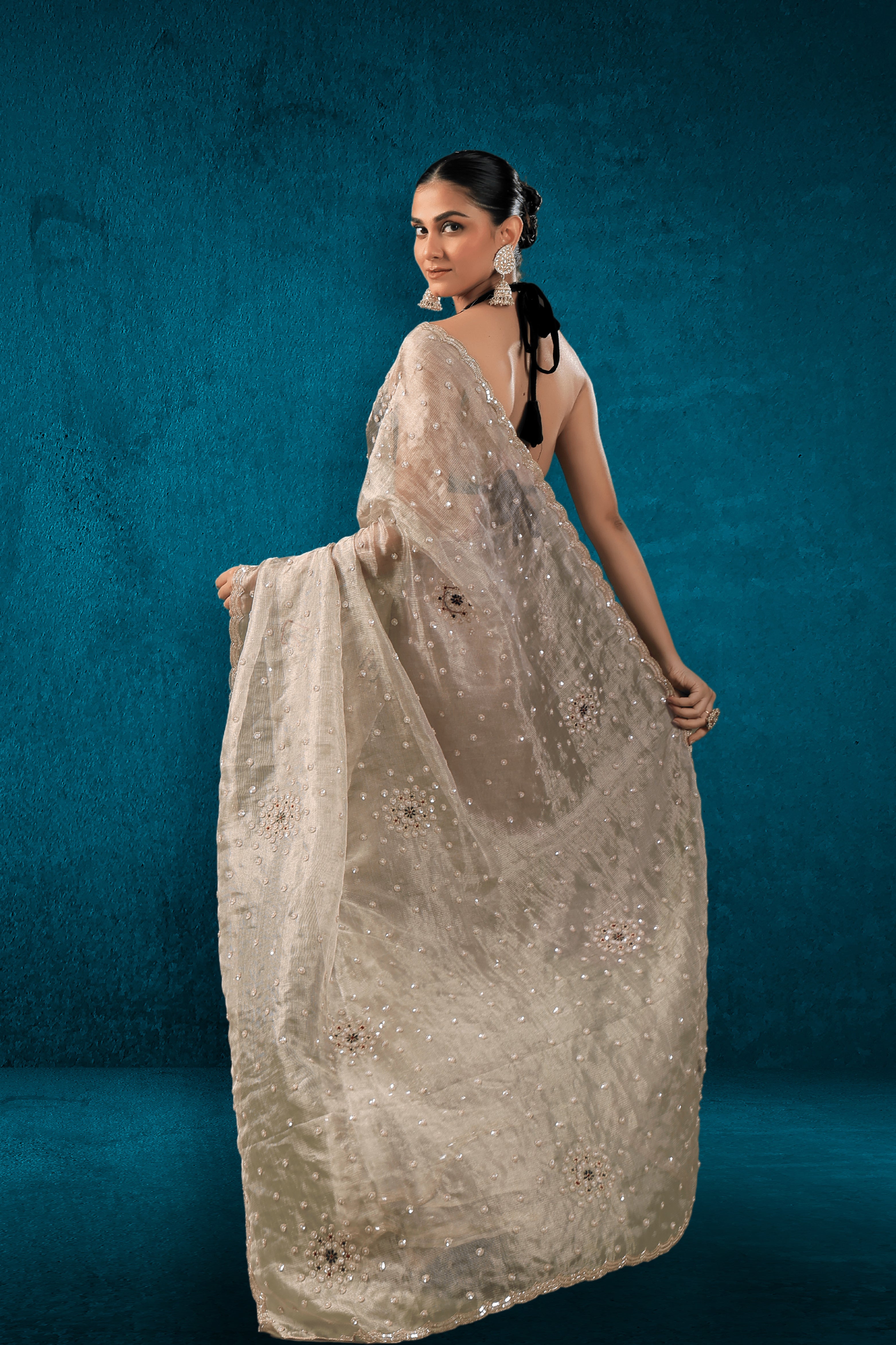 Tissue Zardosi Work