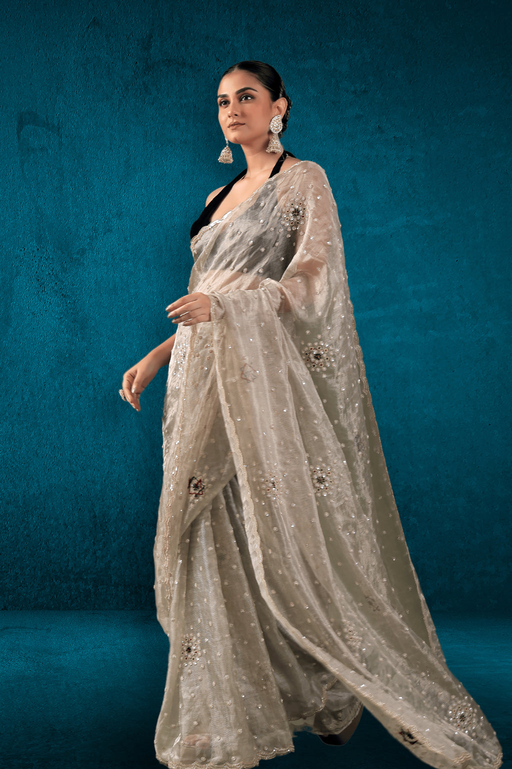 Tissue Zardosi Work