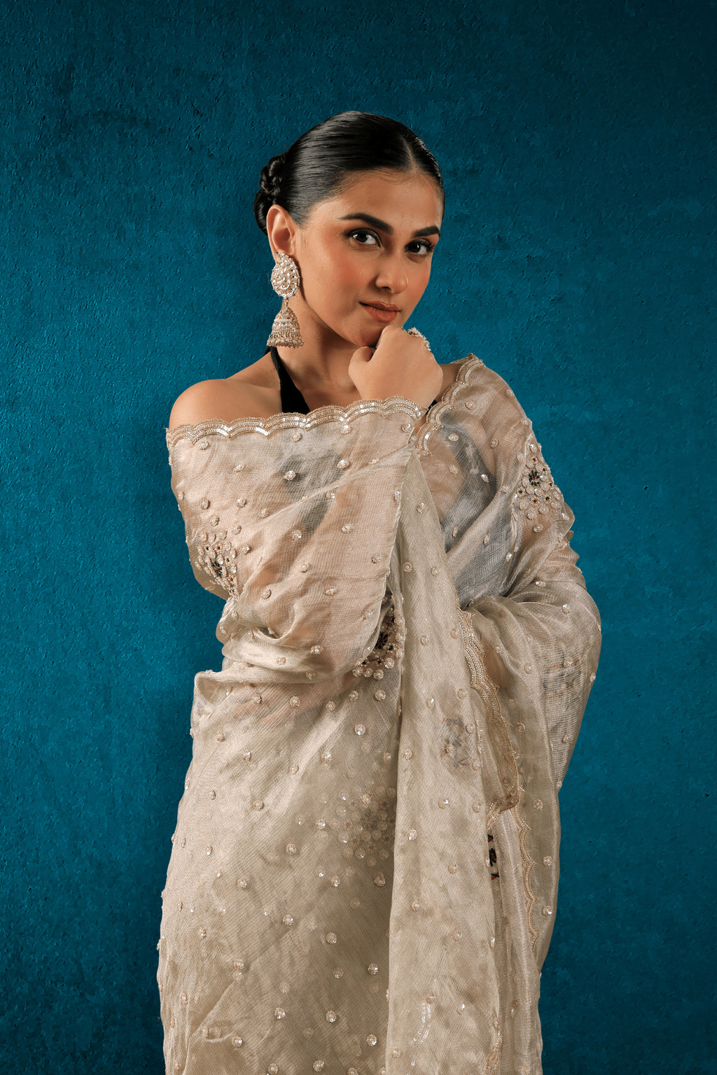 Tissue Zardosi Work