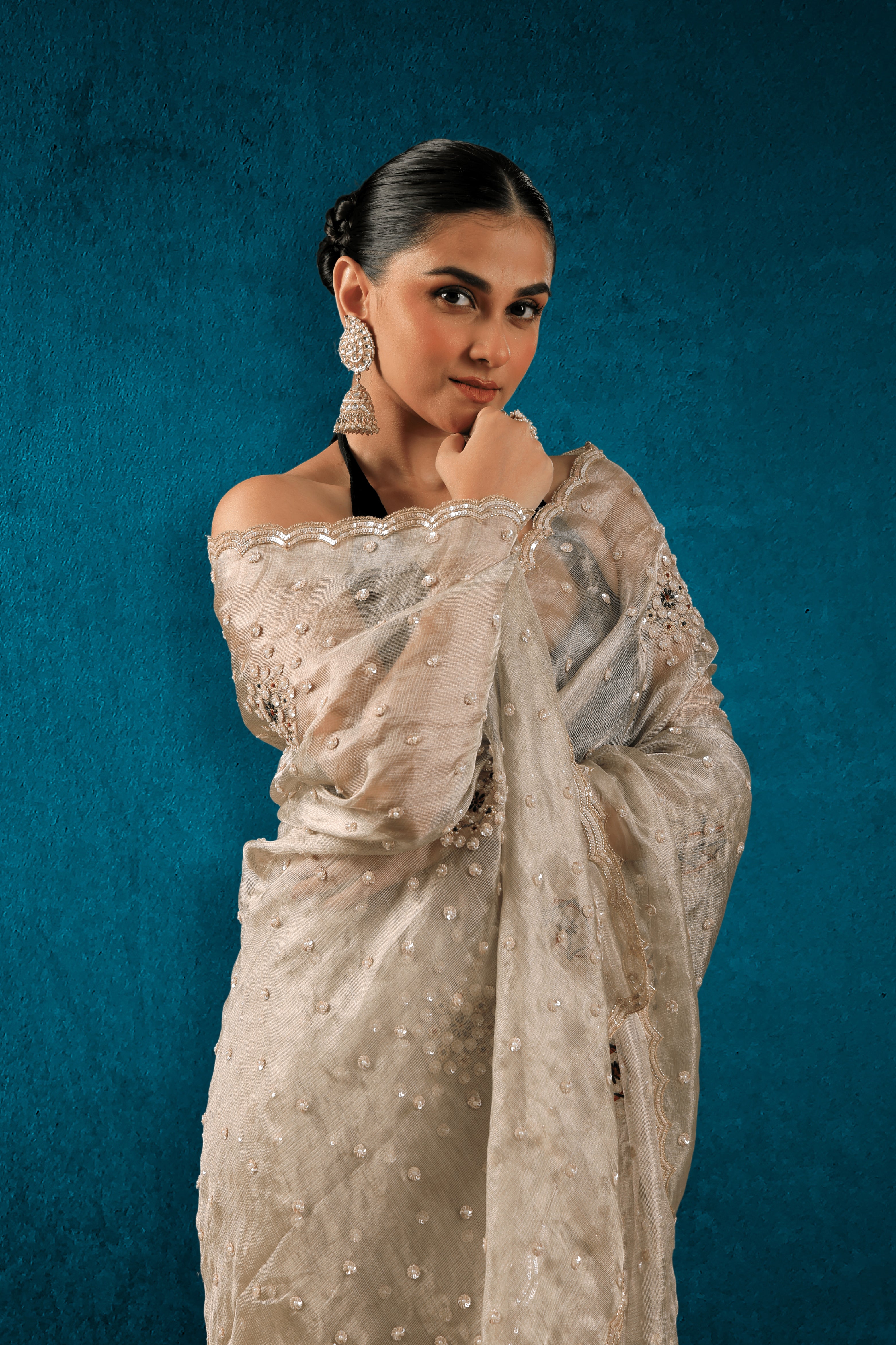 Tissue Zardosi Work