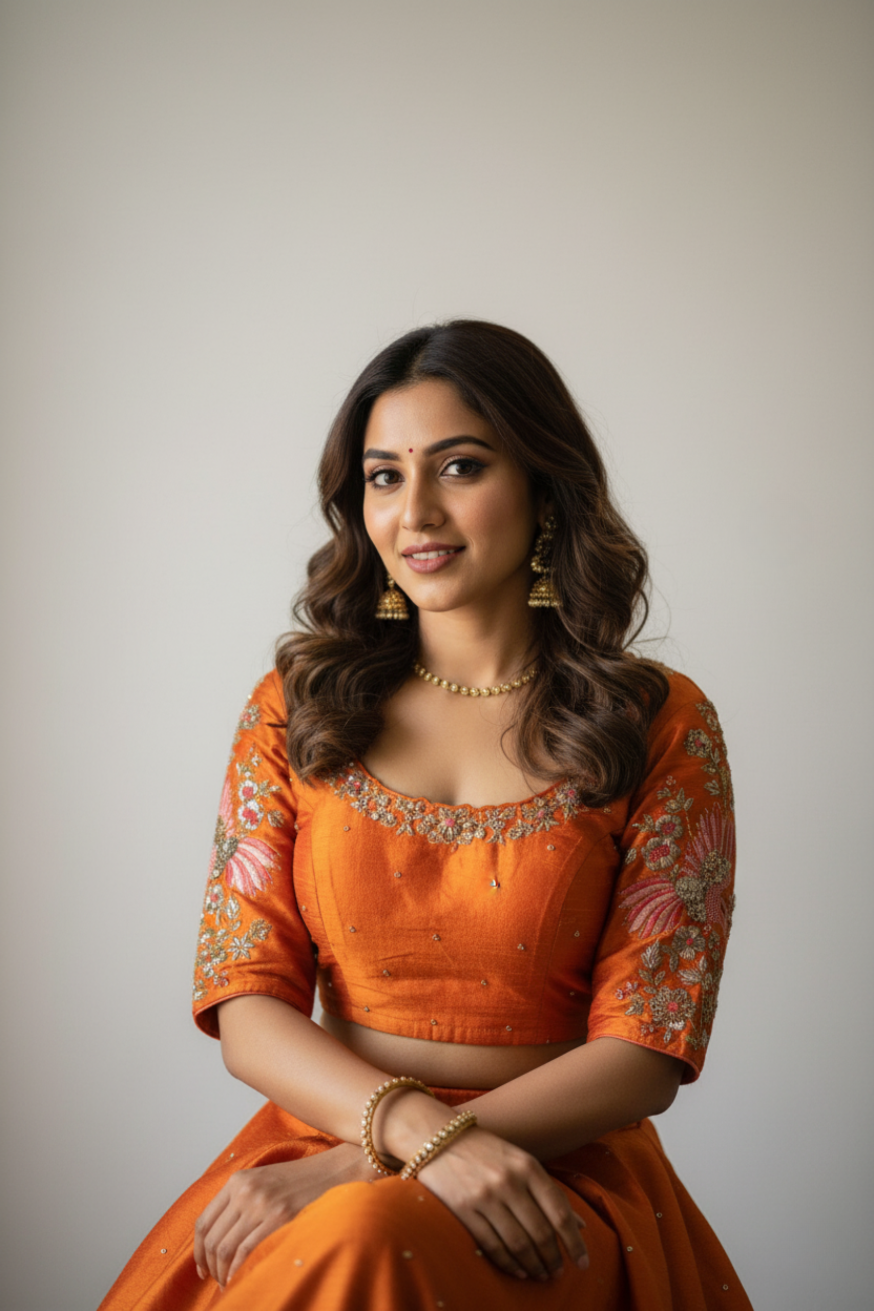 Raw Silk Zardosi Work