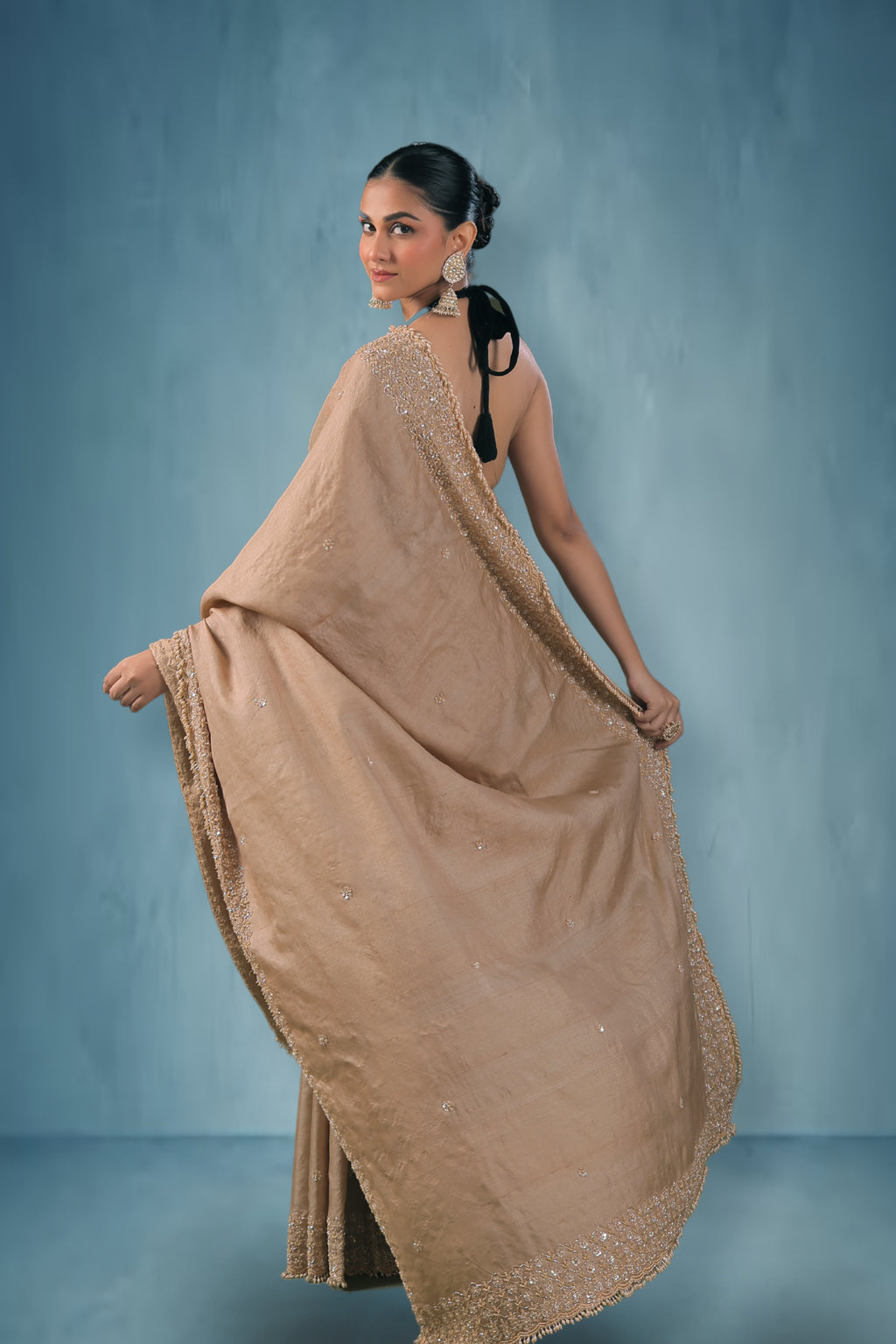 Tussar Zardosi Work