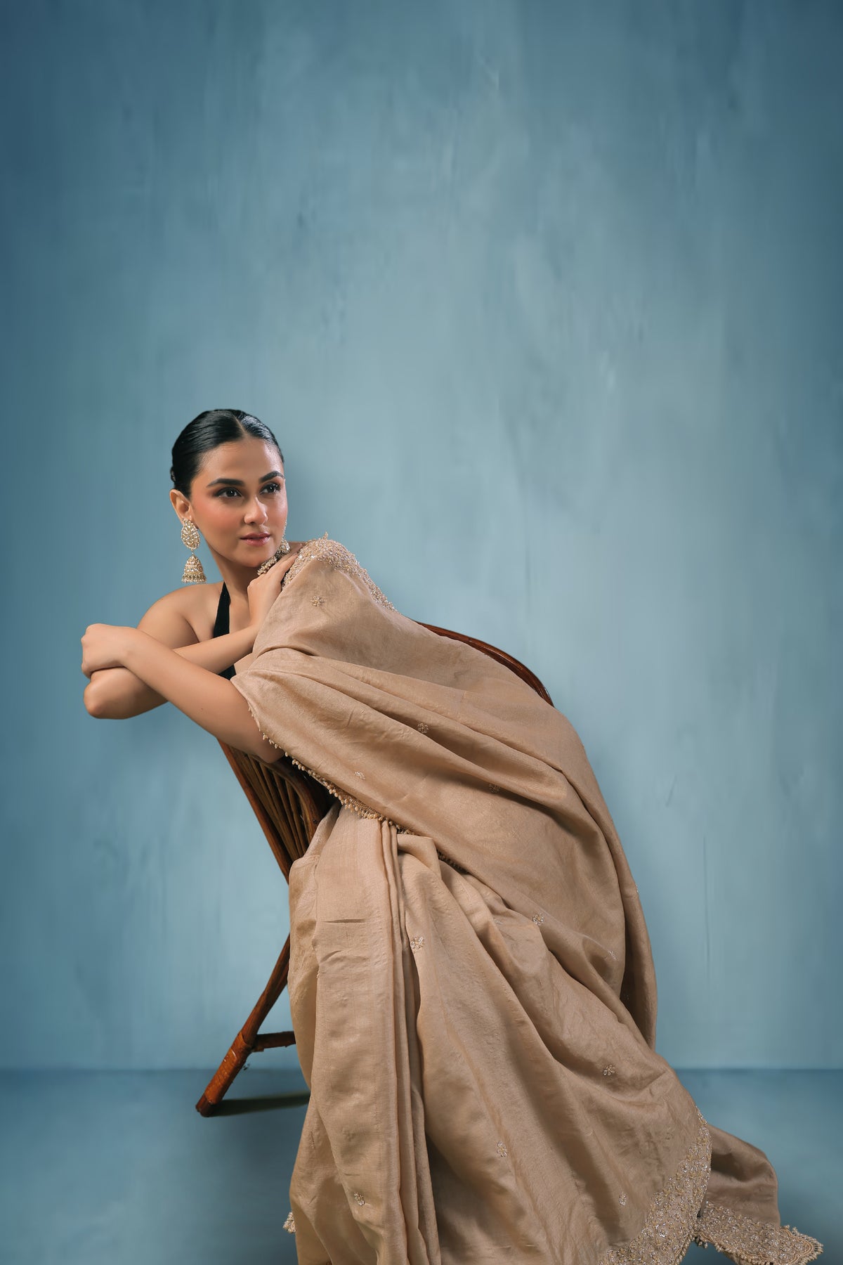 Tussar Zardosi Work