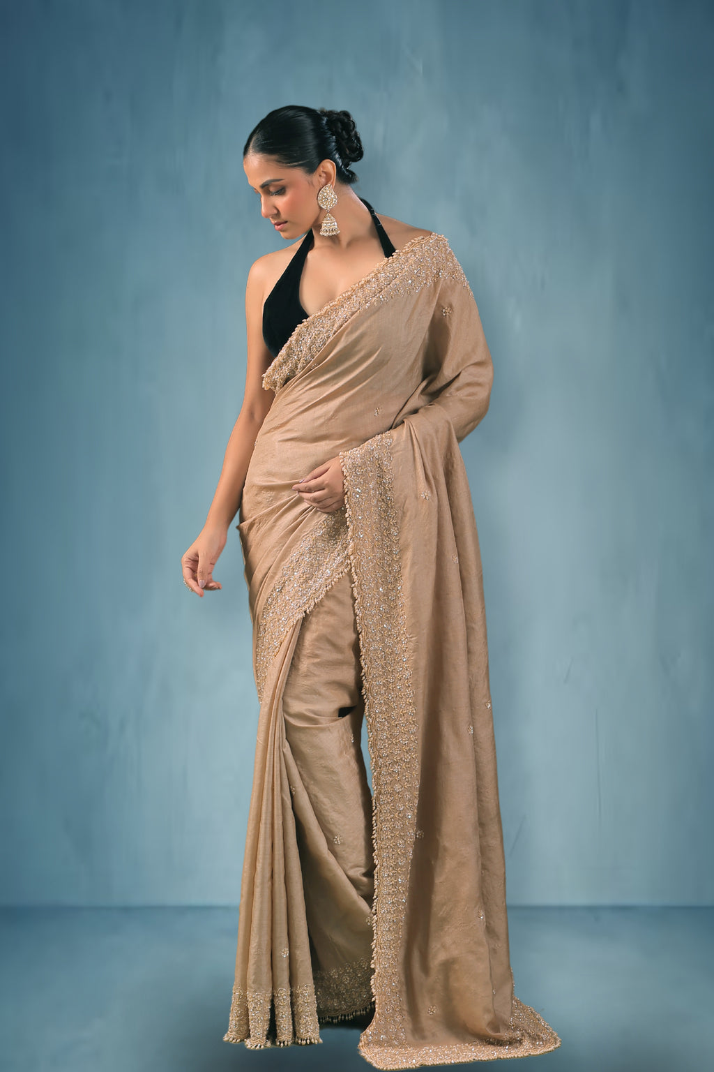 Tussar Zardosi Work