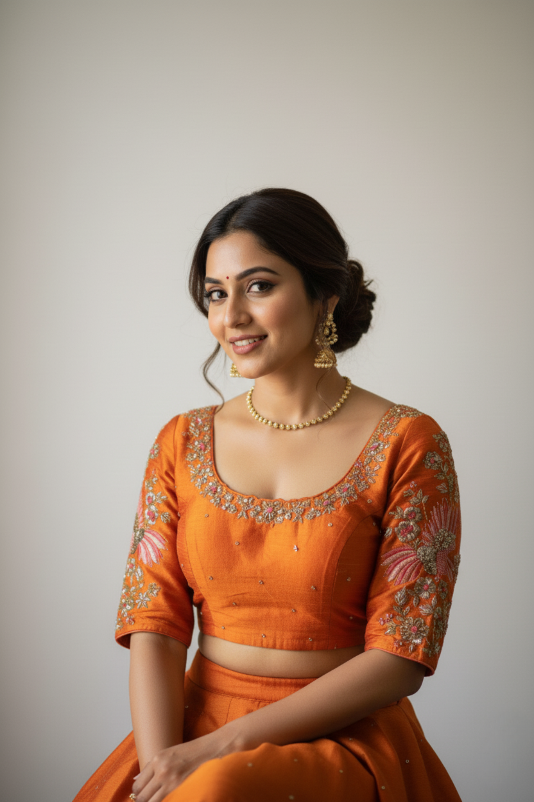 Raw Silk Zardosi Work