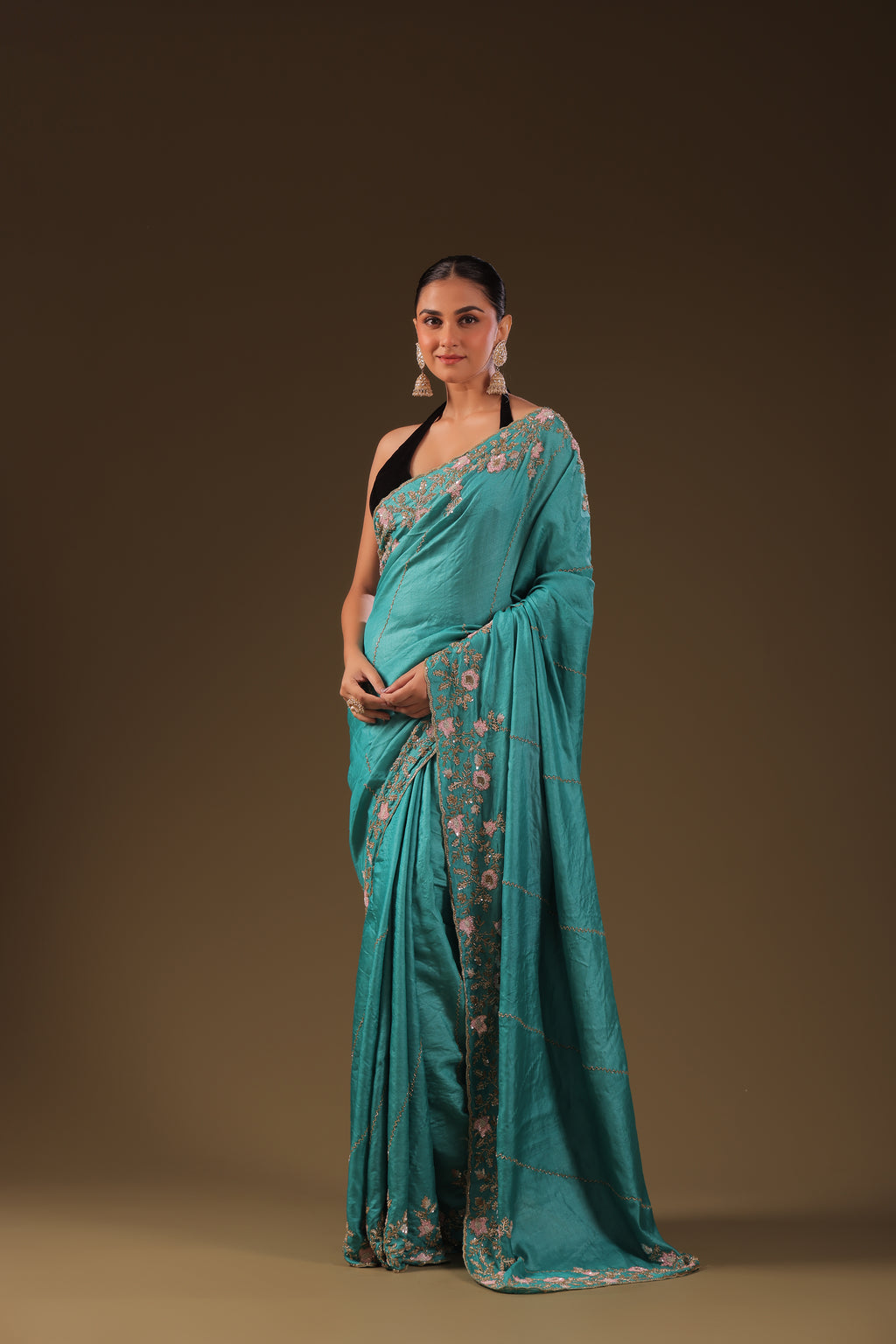 Tussar Zardosi Work