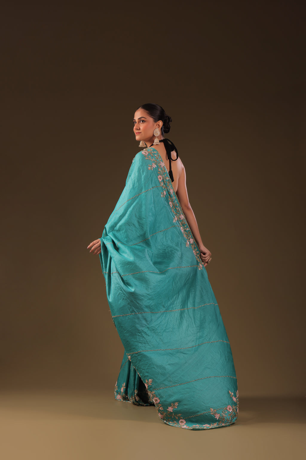 Tussar Zardosi Work