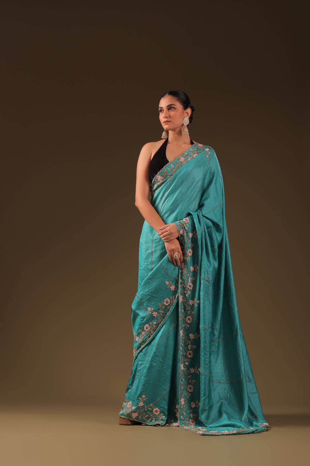 Tussar Zardosi Work