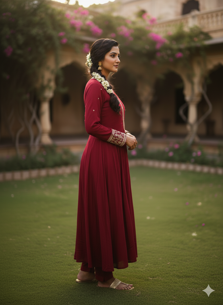 Chiffon Anarkali