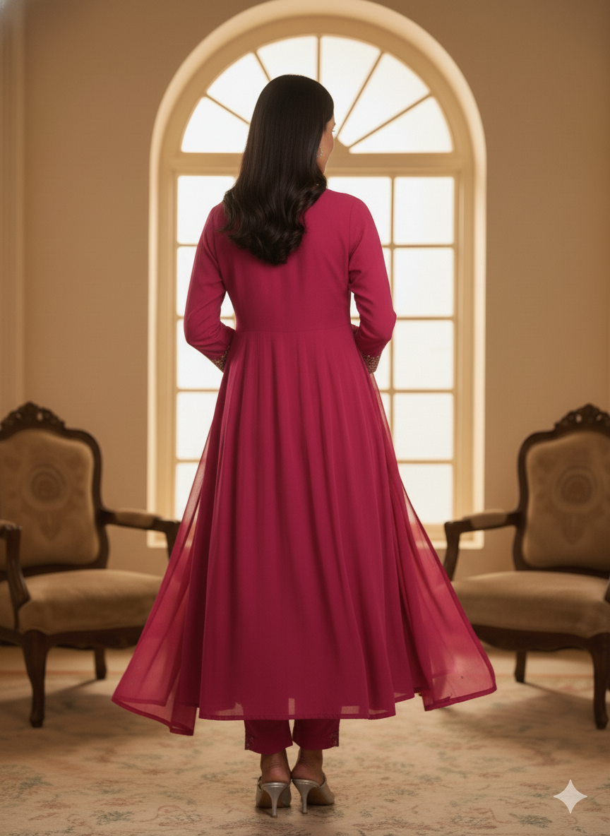 Chiffon 3PC Kurti Set