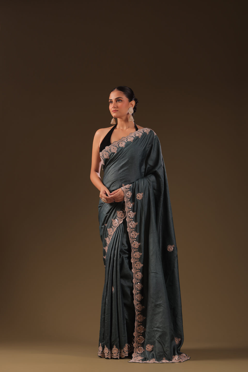 Tussar Zardosi Work
