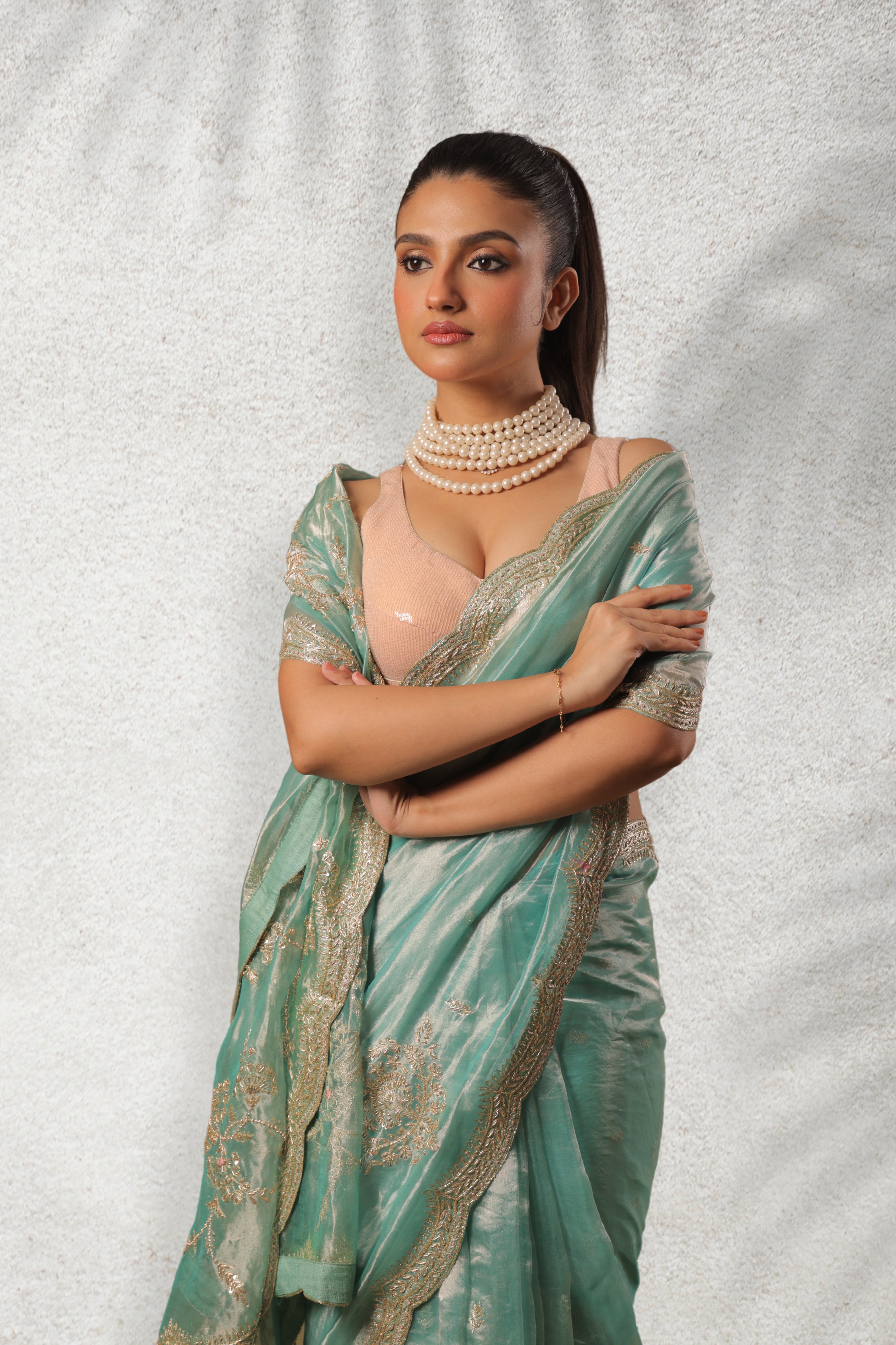 Exclusive Tissue Zardosi Work