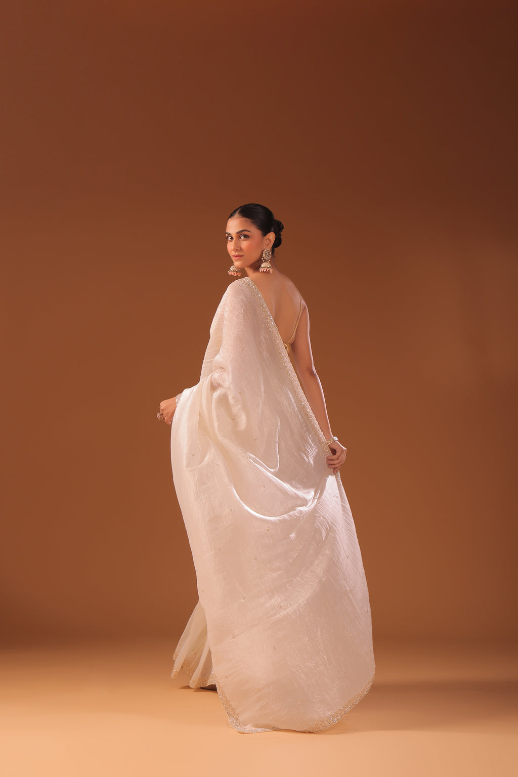 Crush Satin Zardosi Work