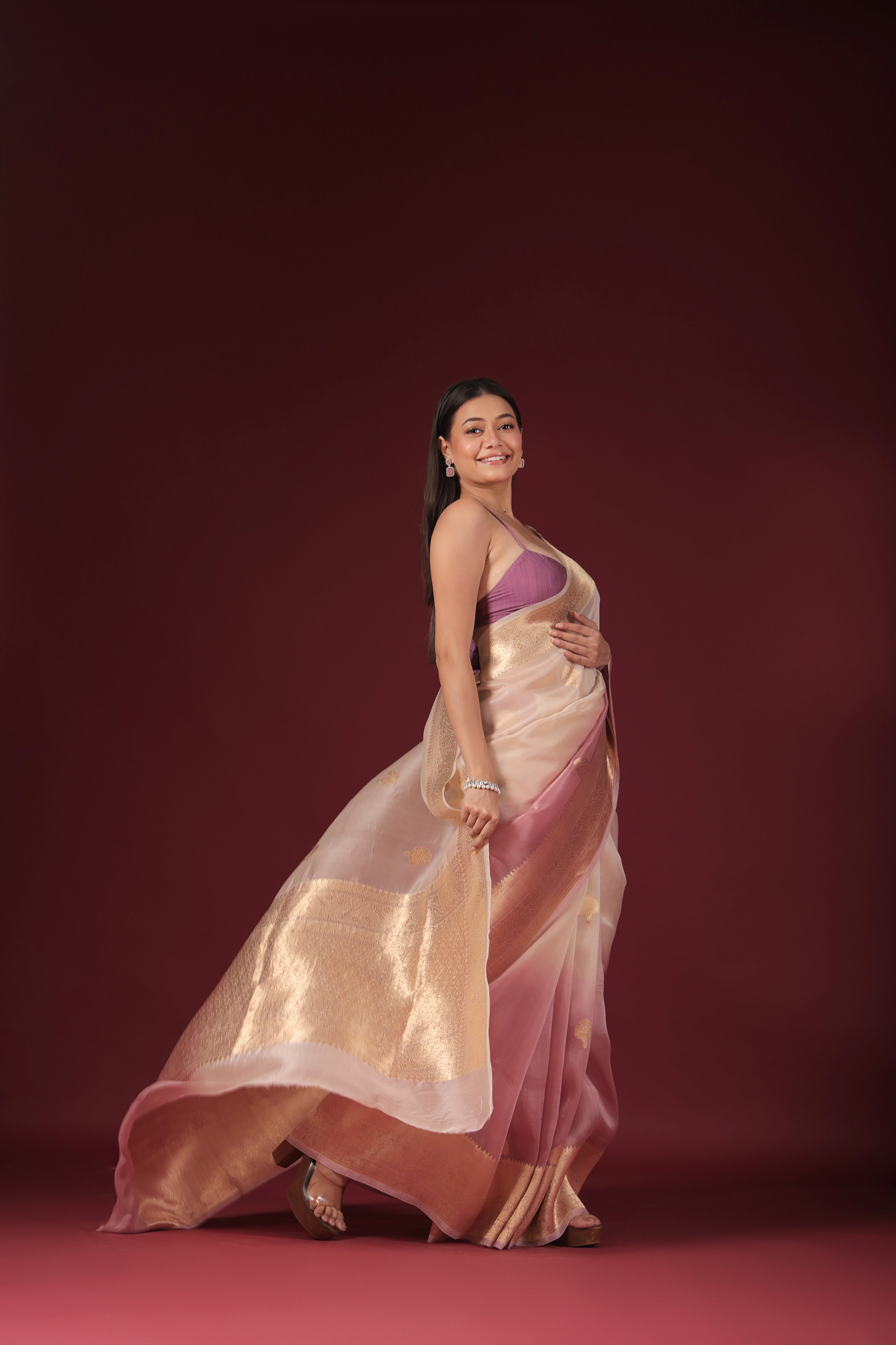 Shaded Kora Banarasi