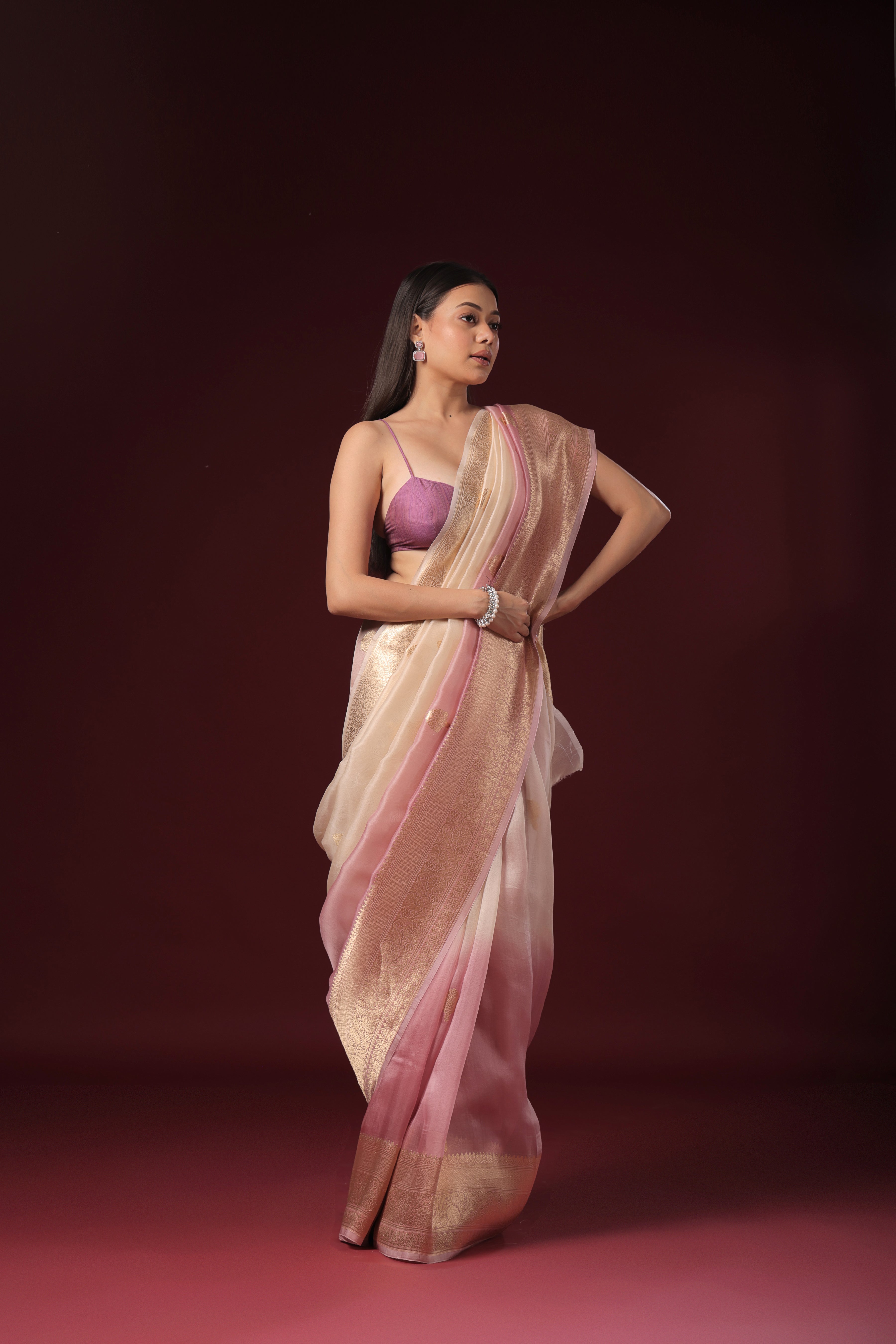 Shaded Kora Banarasi