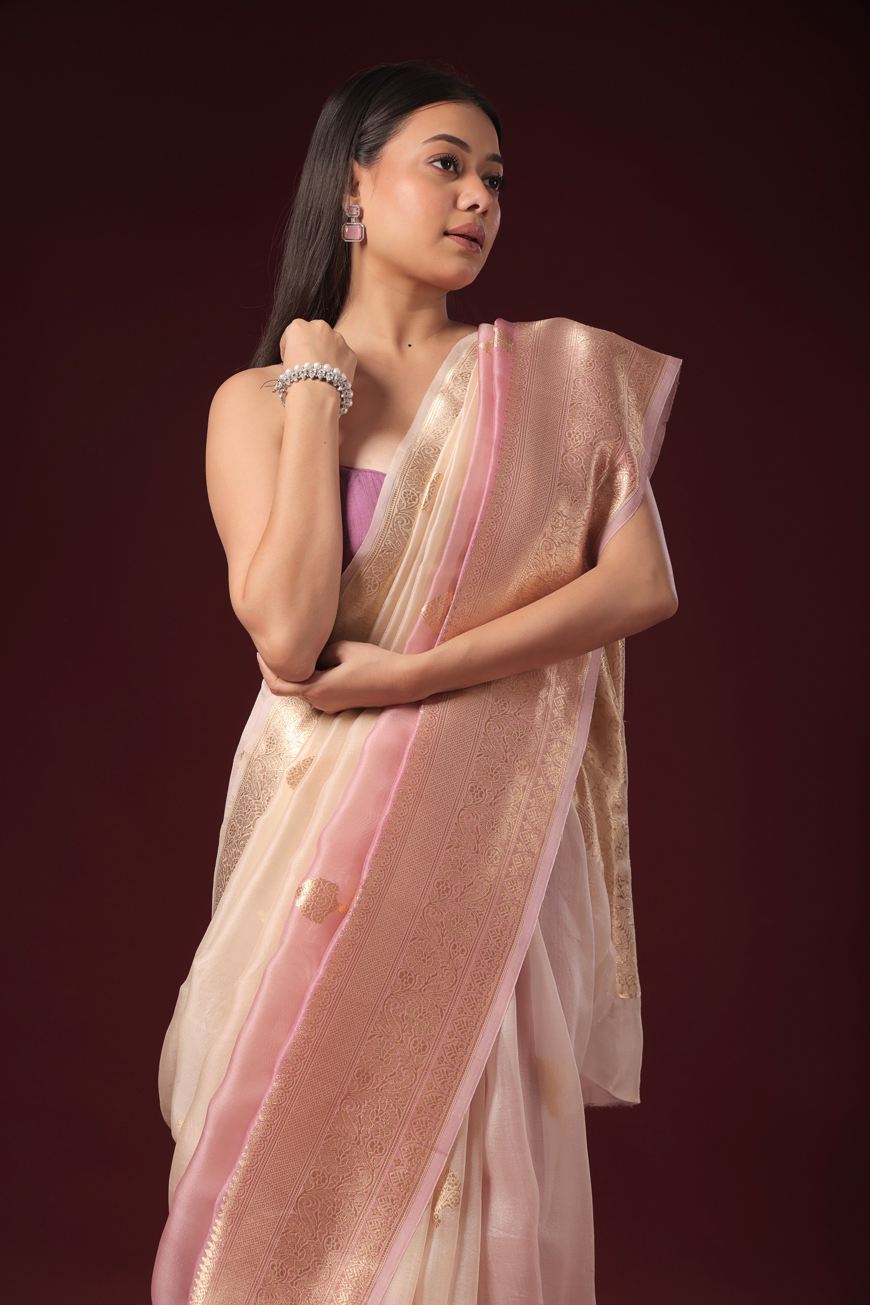 Shaded Kora Banarasi