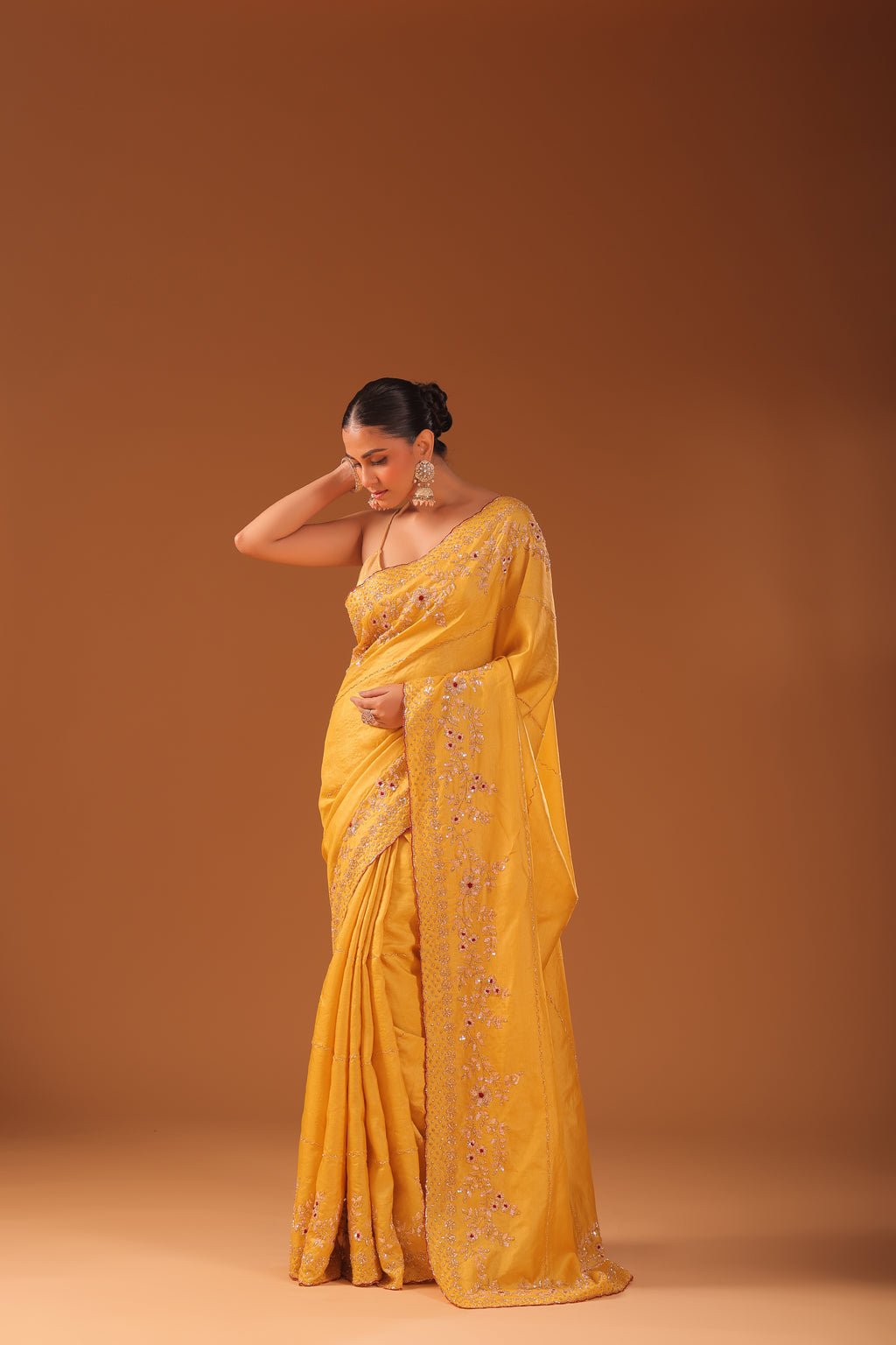 Tussar Zardosi Work