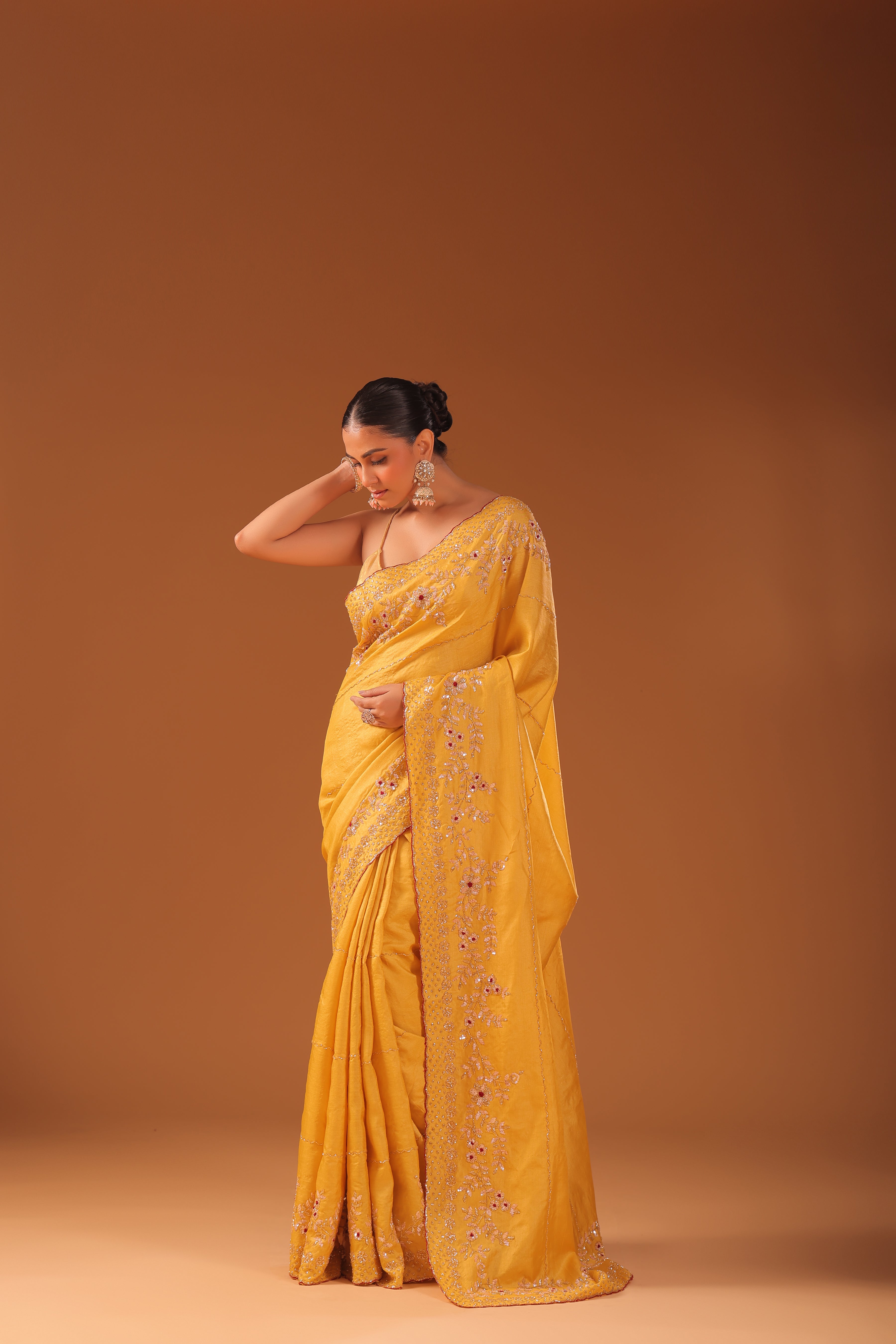 Tussar Zardosi Work