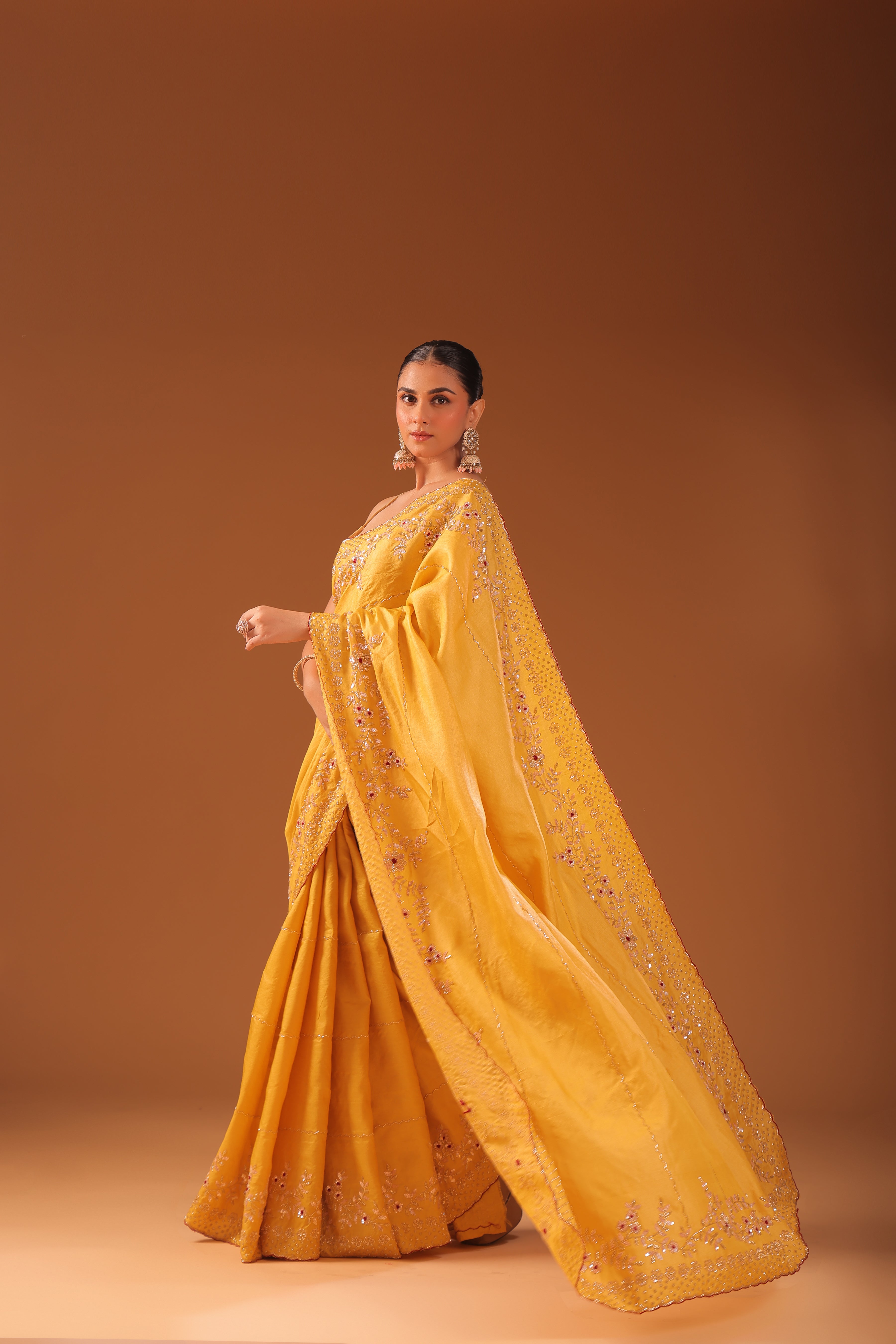 Tussar Zardosi Work