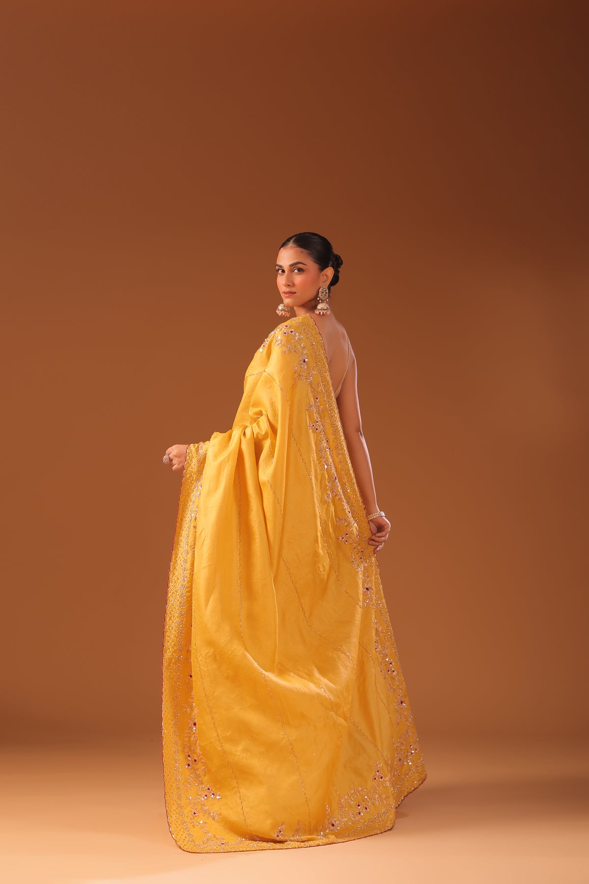 Tussar Zardosi Work