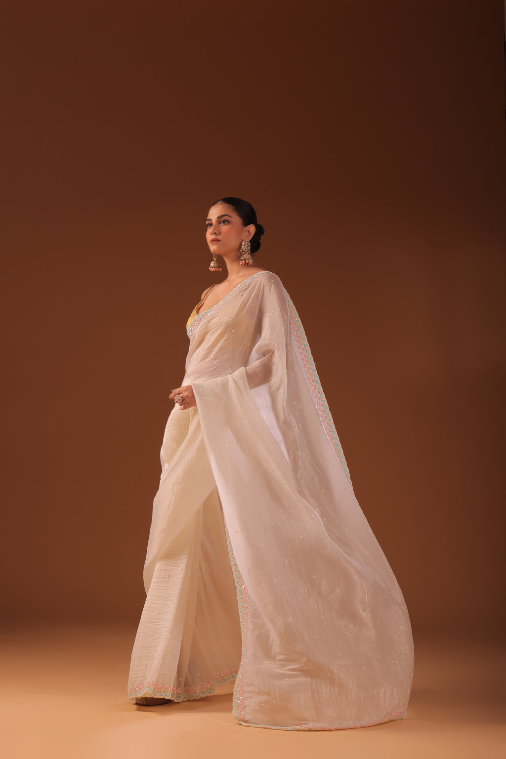 Crush Satin Pearl Work