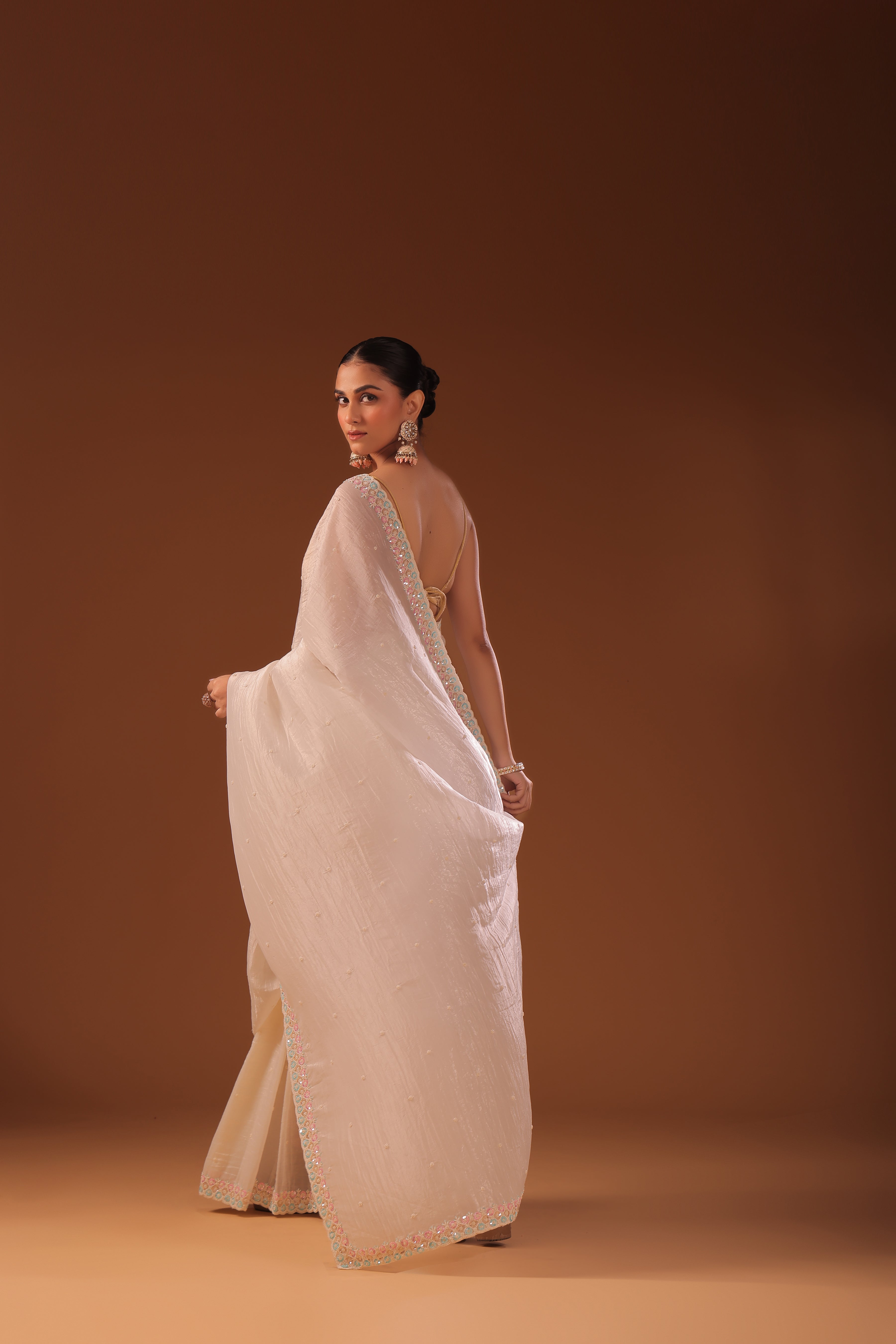 Crush Satin Pearl Work