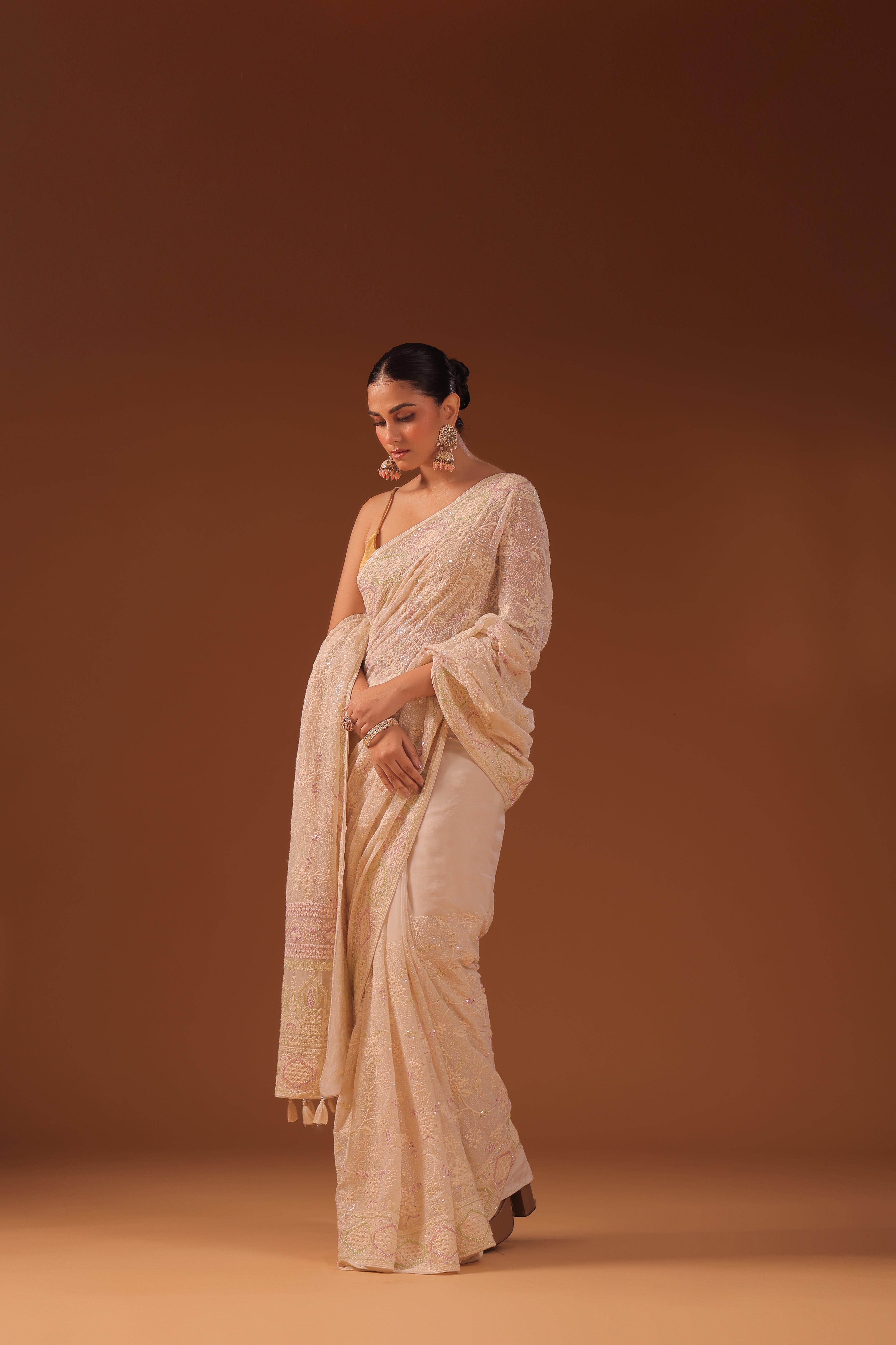 Chikankari Saree