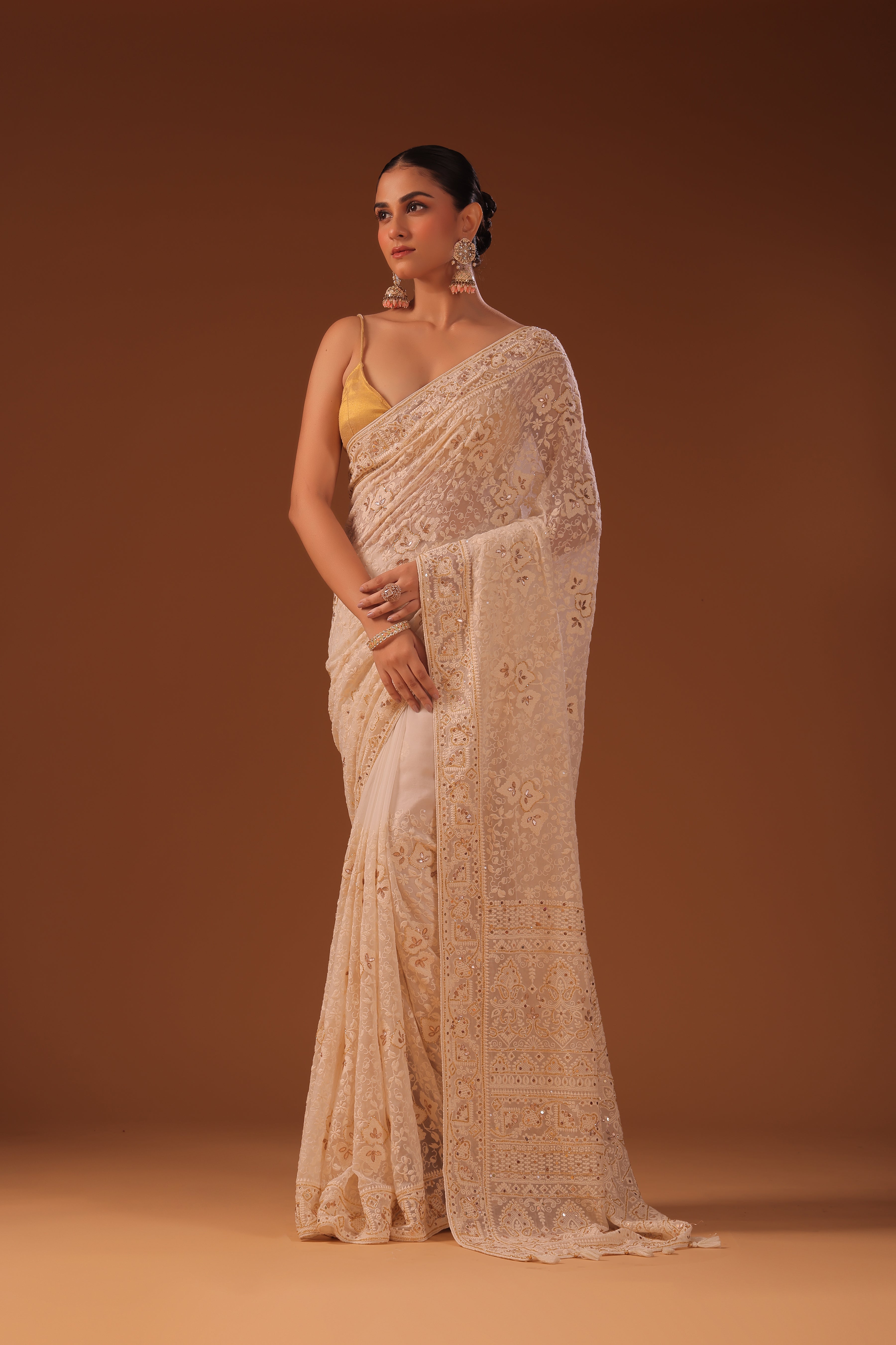 Chikankari Saree