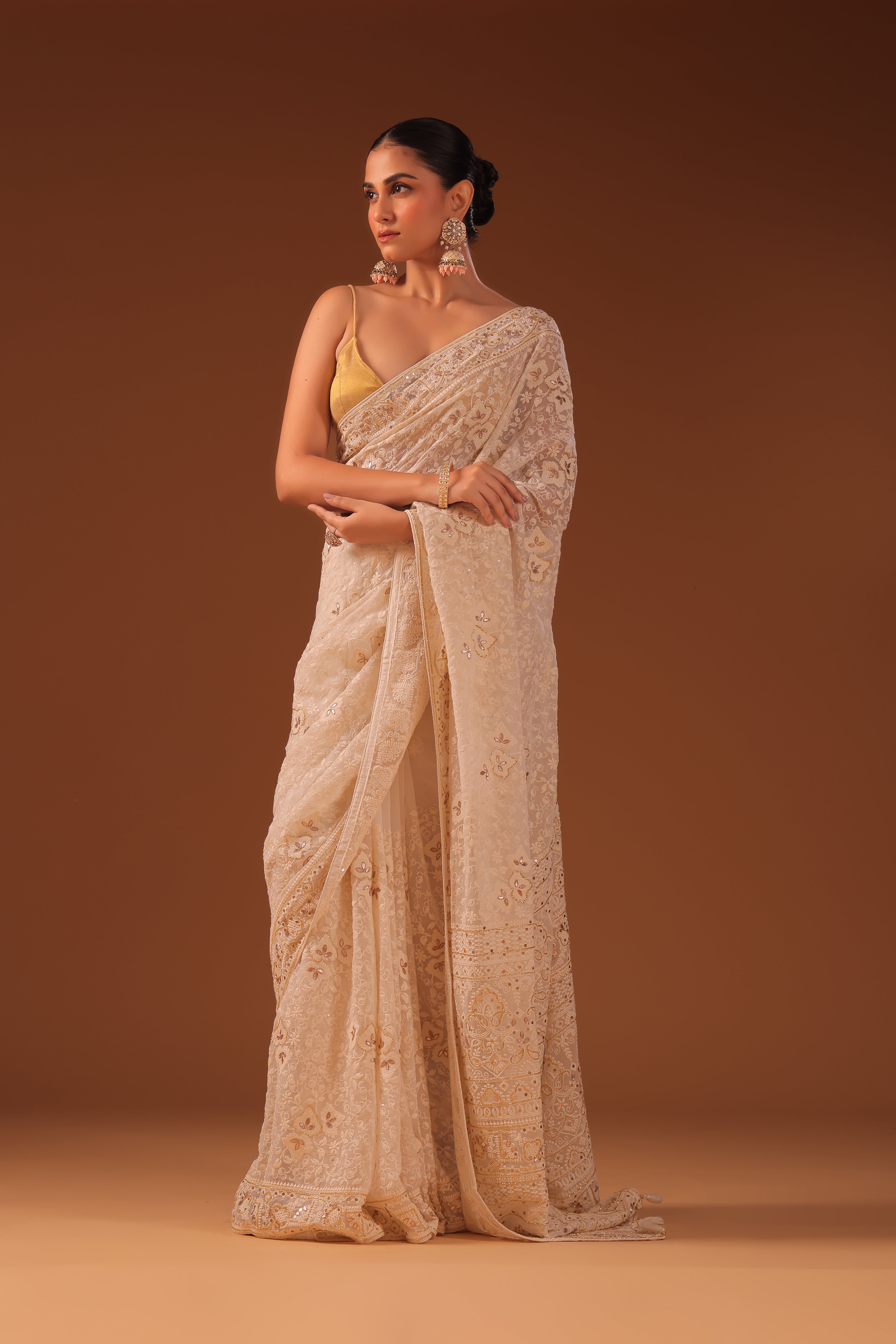 Chikankari Saree