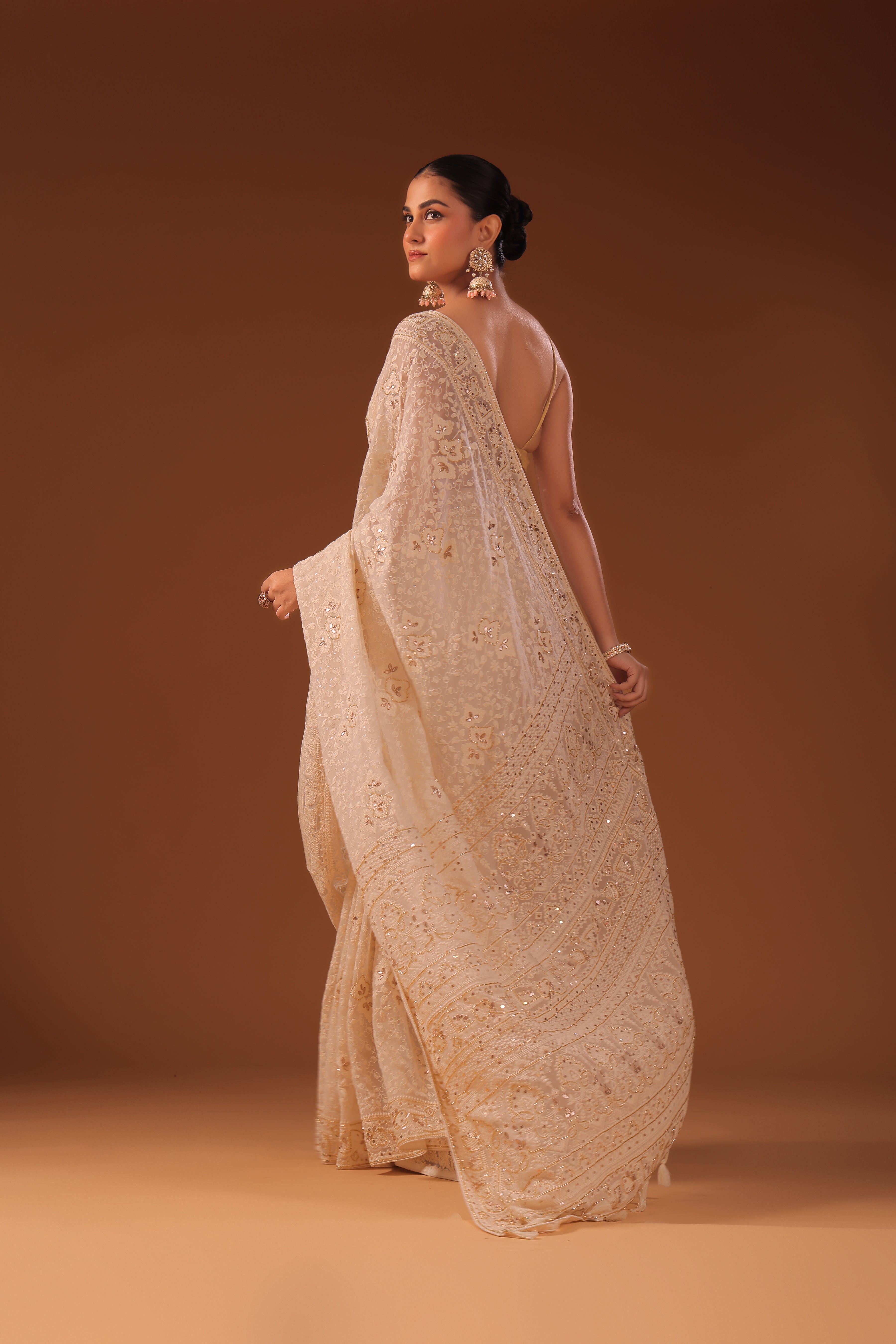 Chikankari Saree