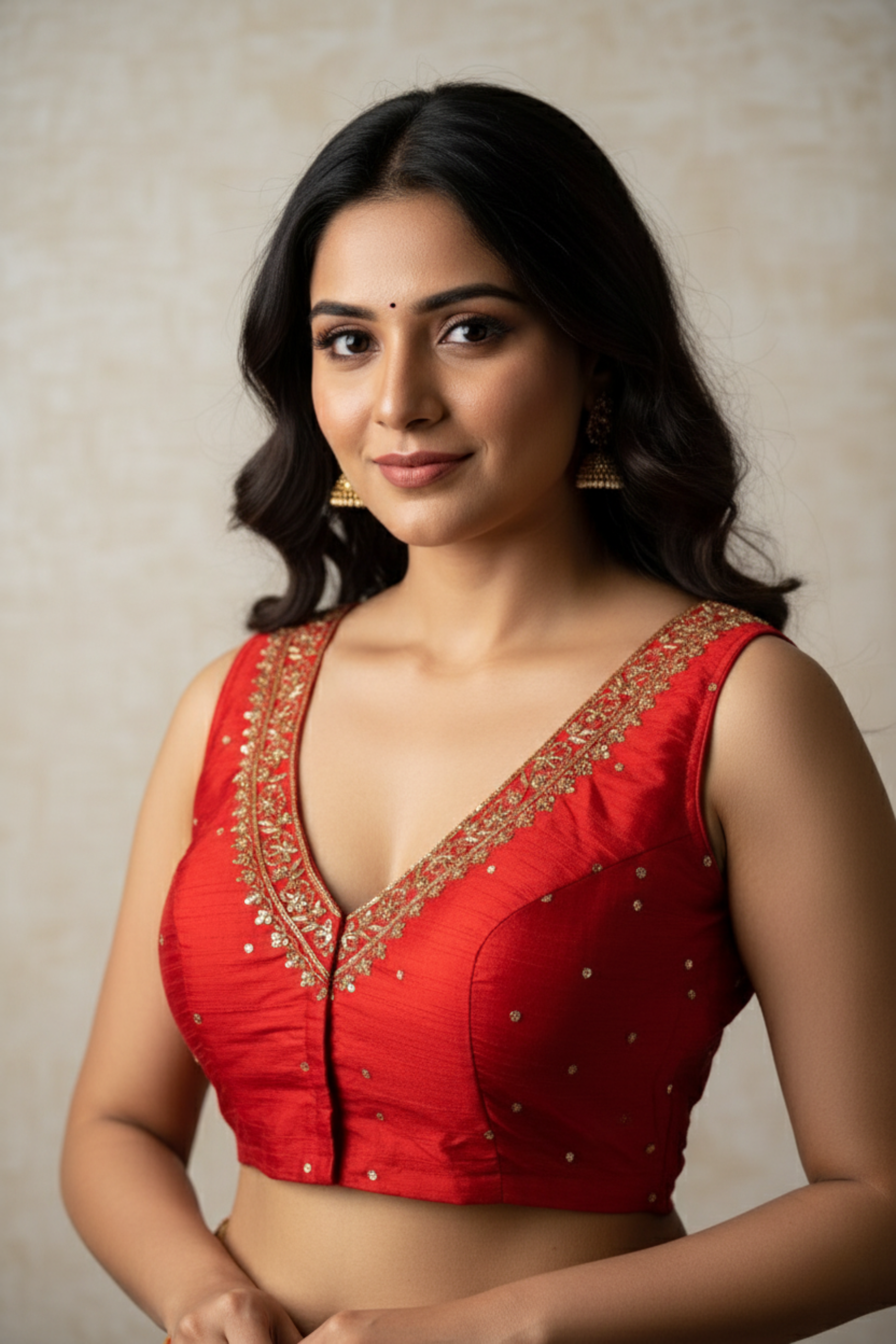 Raw Silk Zardosi Work