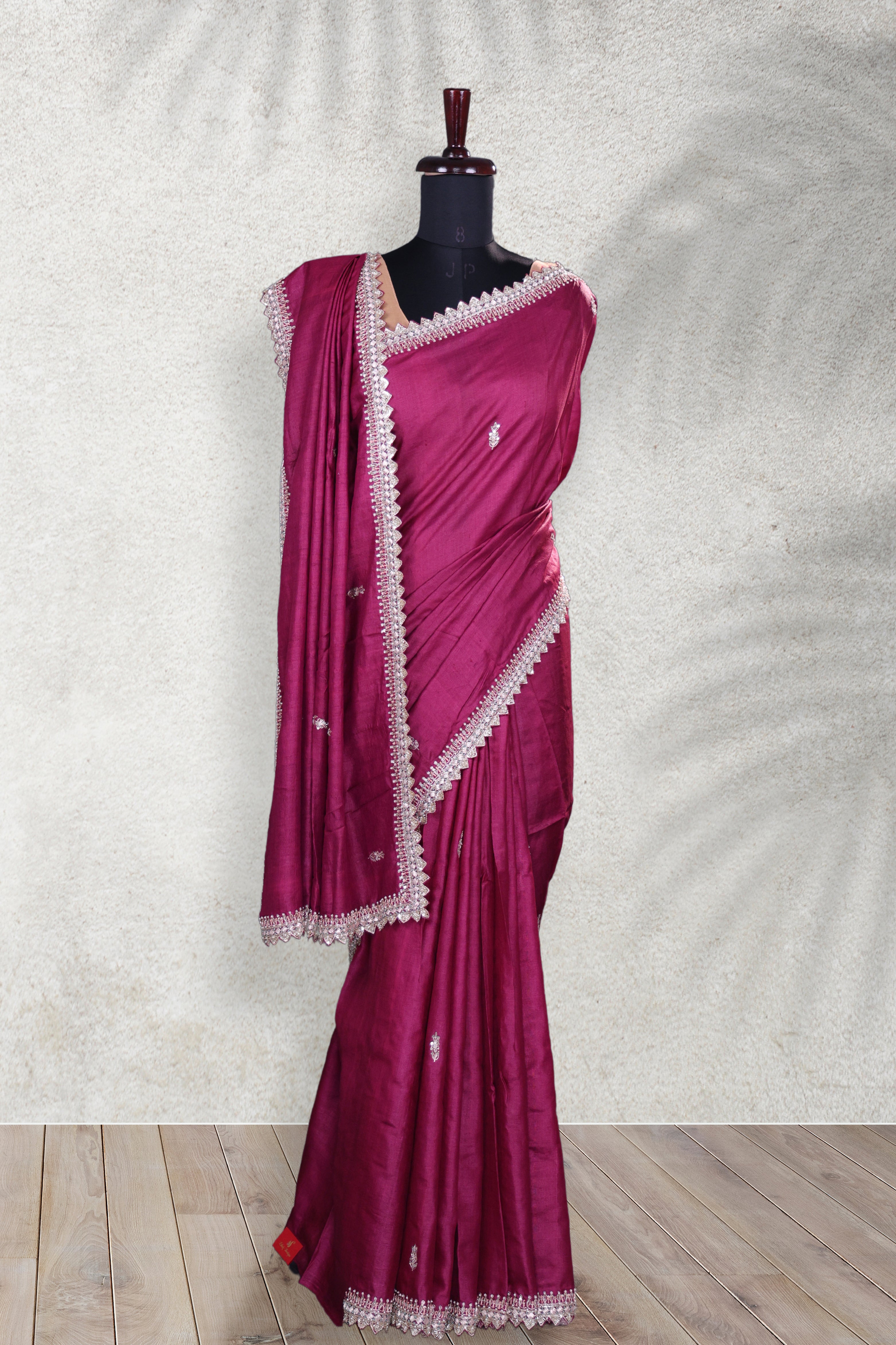 Tussar Zardosi Work