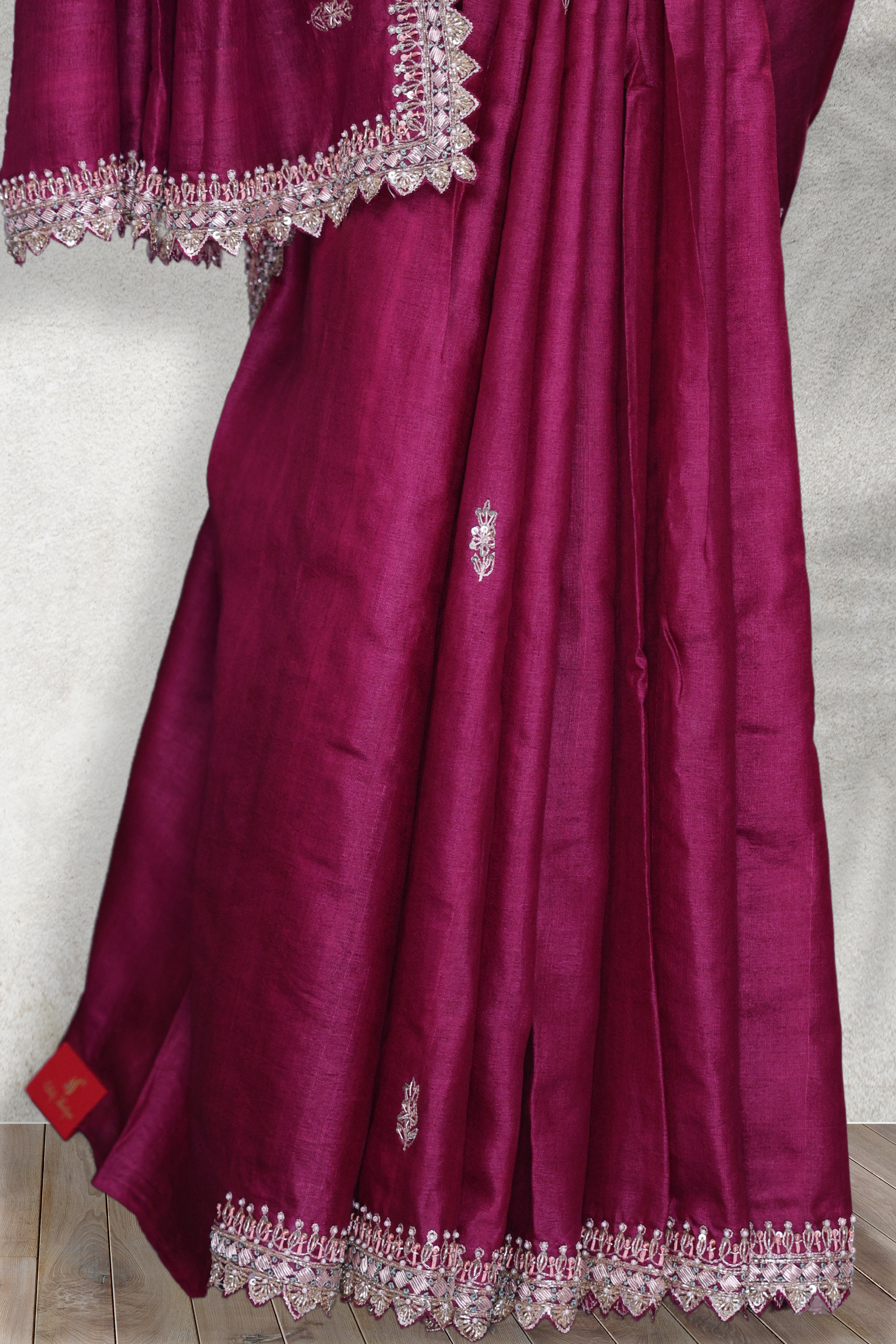 Tussar Zardosi Work