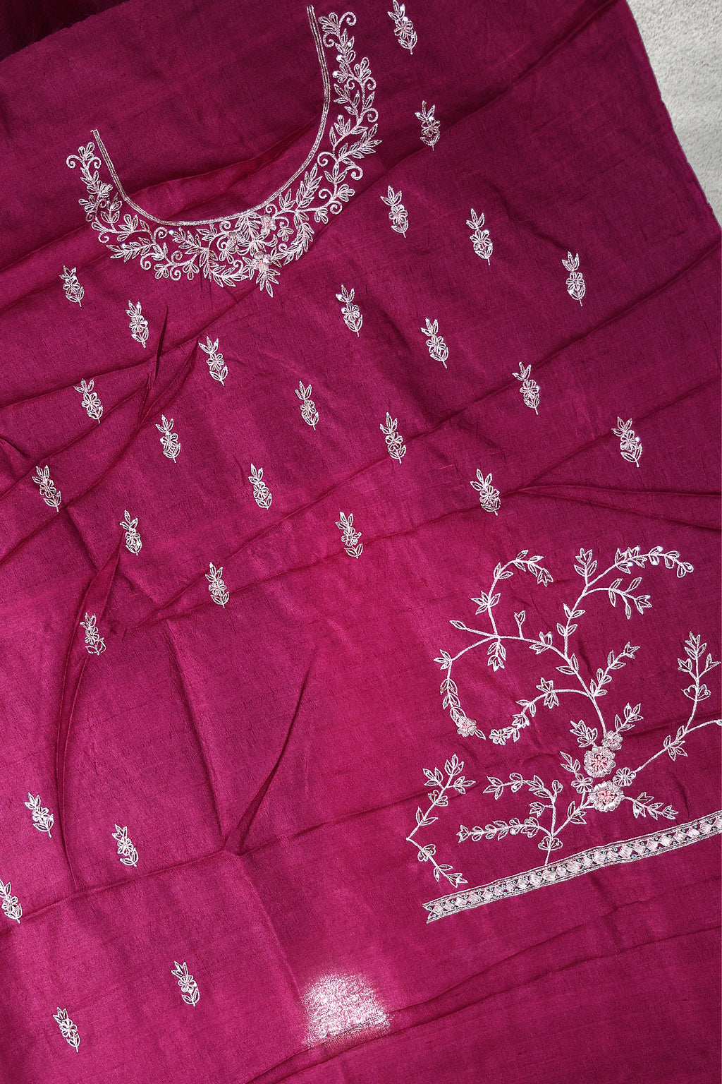 Tussar Zardosi Work