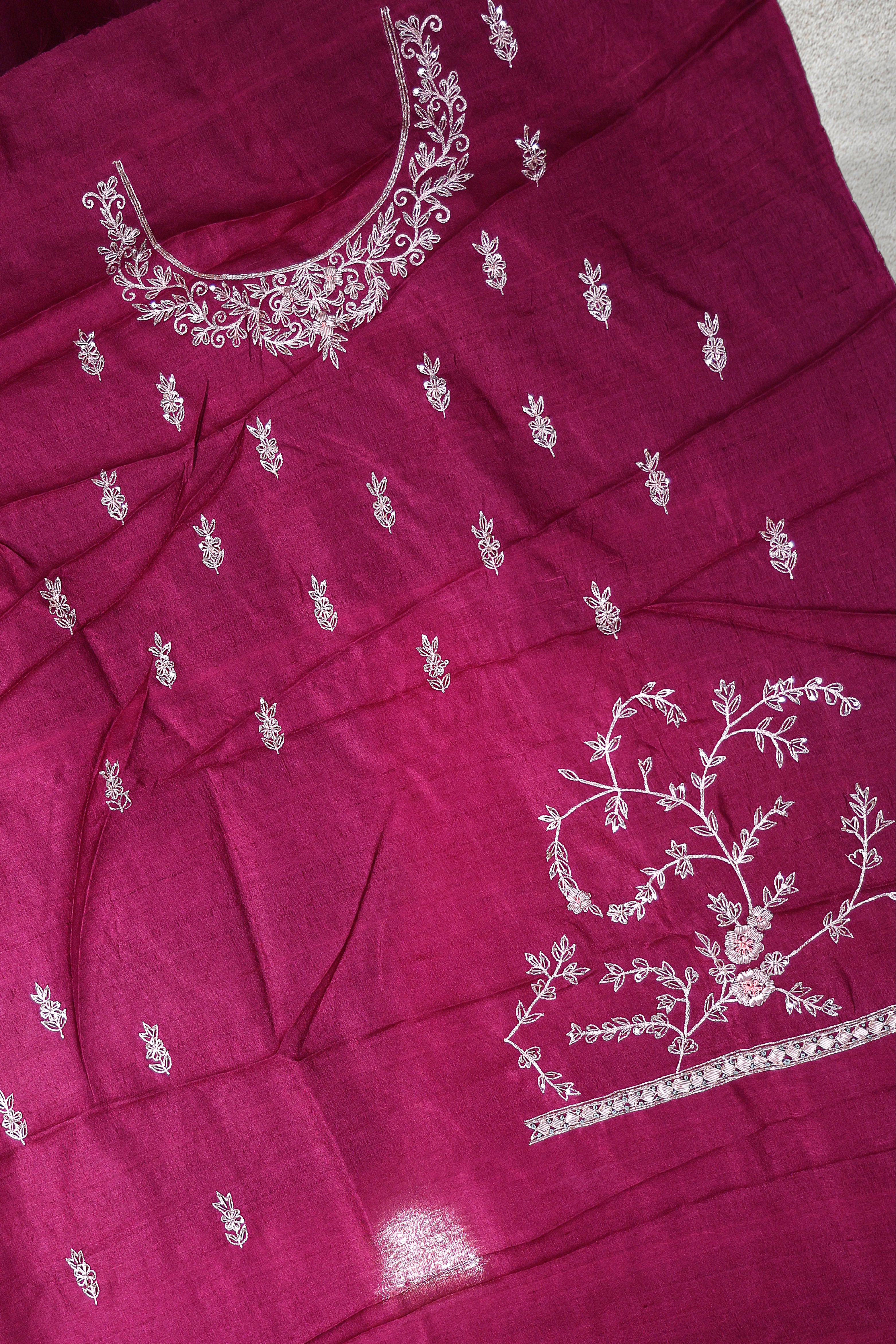 Tussar Zardosi Work