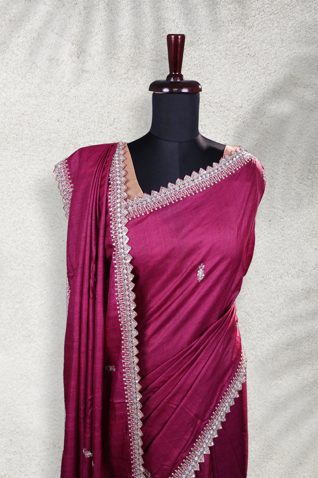 Tussar Zardosi Work