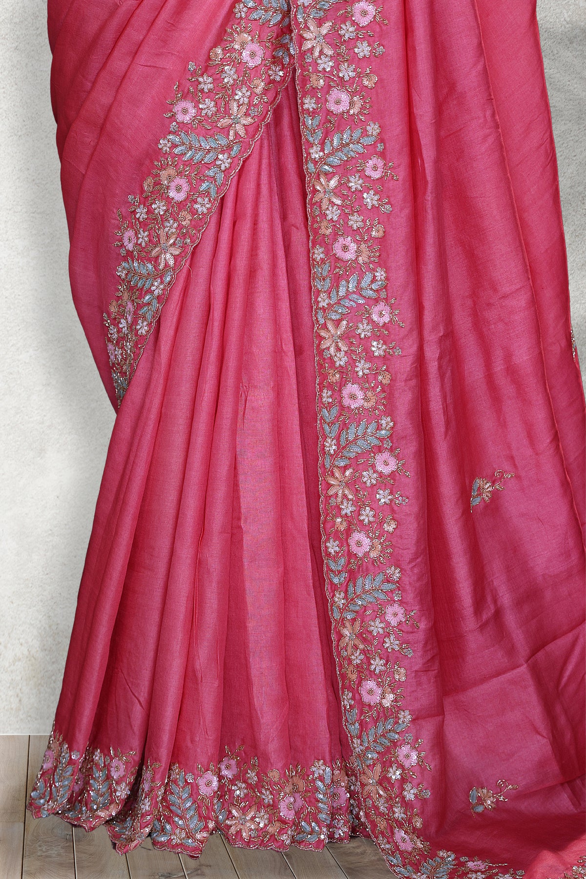 Tussar Zardosi Work