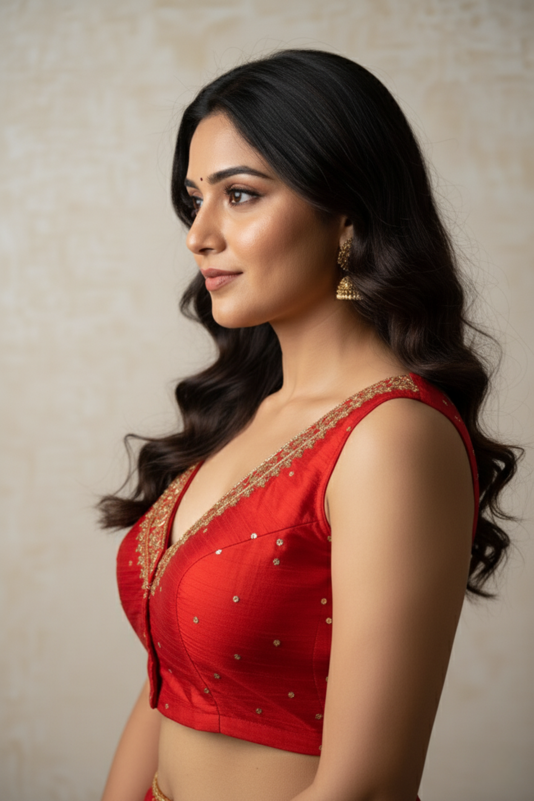 Raw Silk Zardosi Work