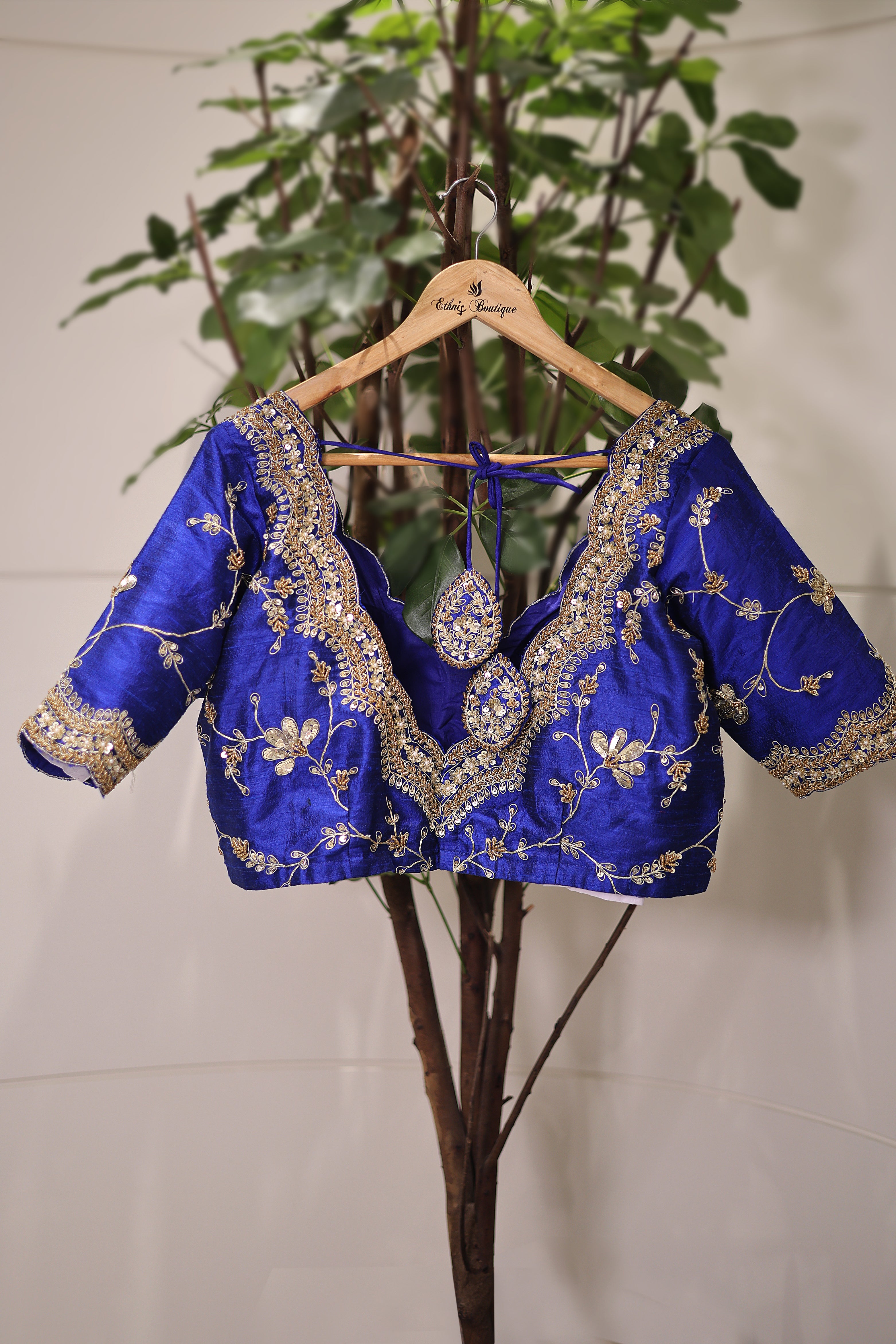 Raw Silk Zardosi Work