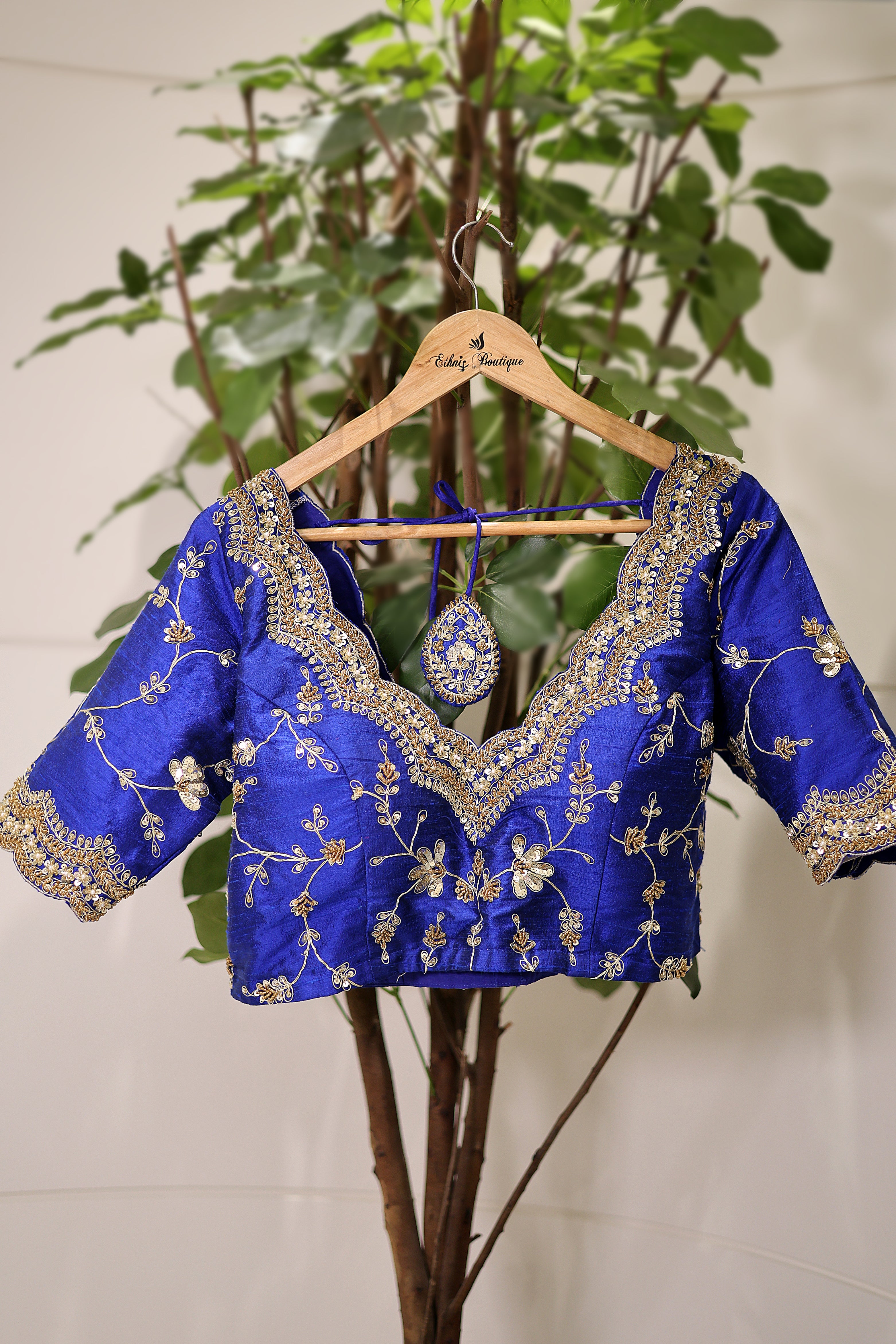 Raw Silk Zardosi Work