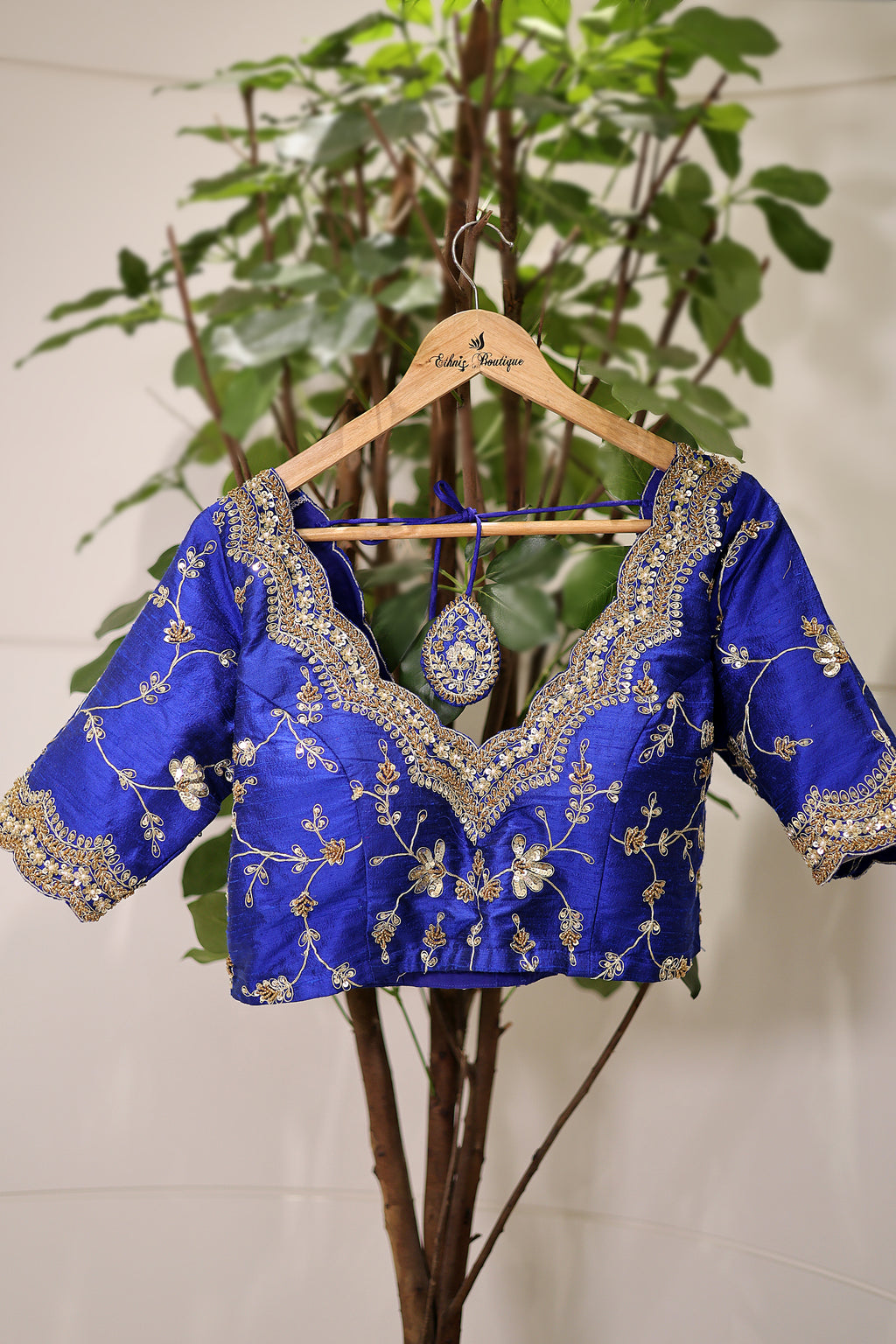 Raw Silk Zardosi Work