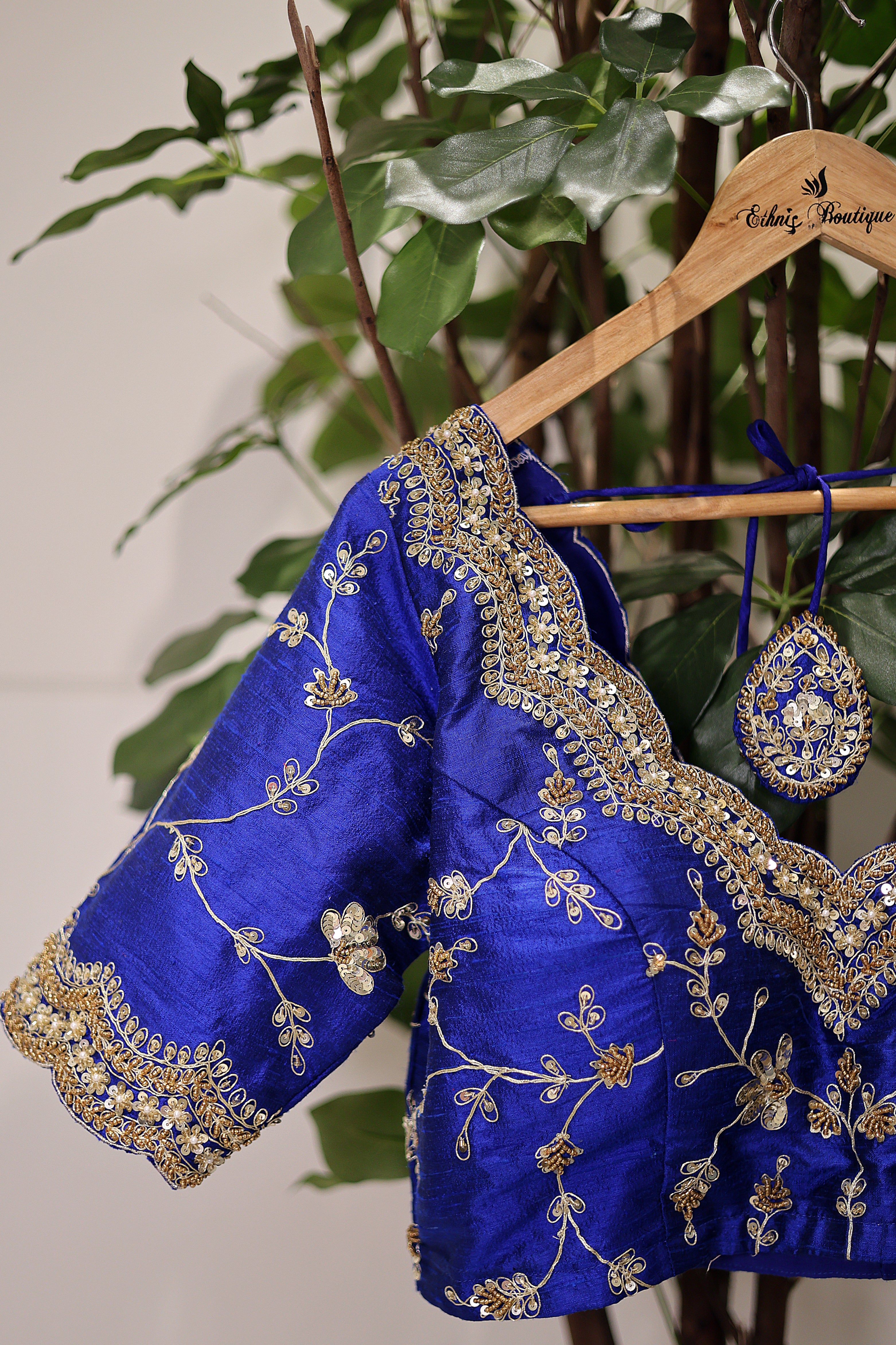 Raw Silk Zardosi Work