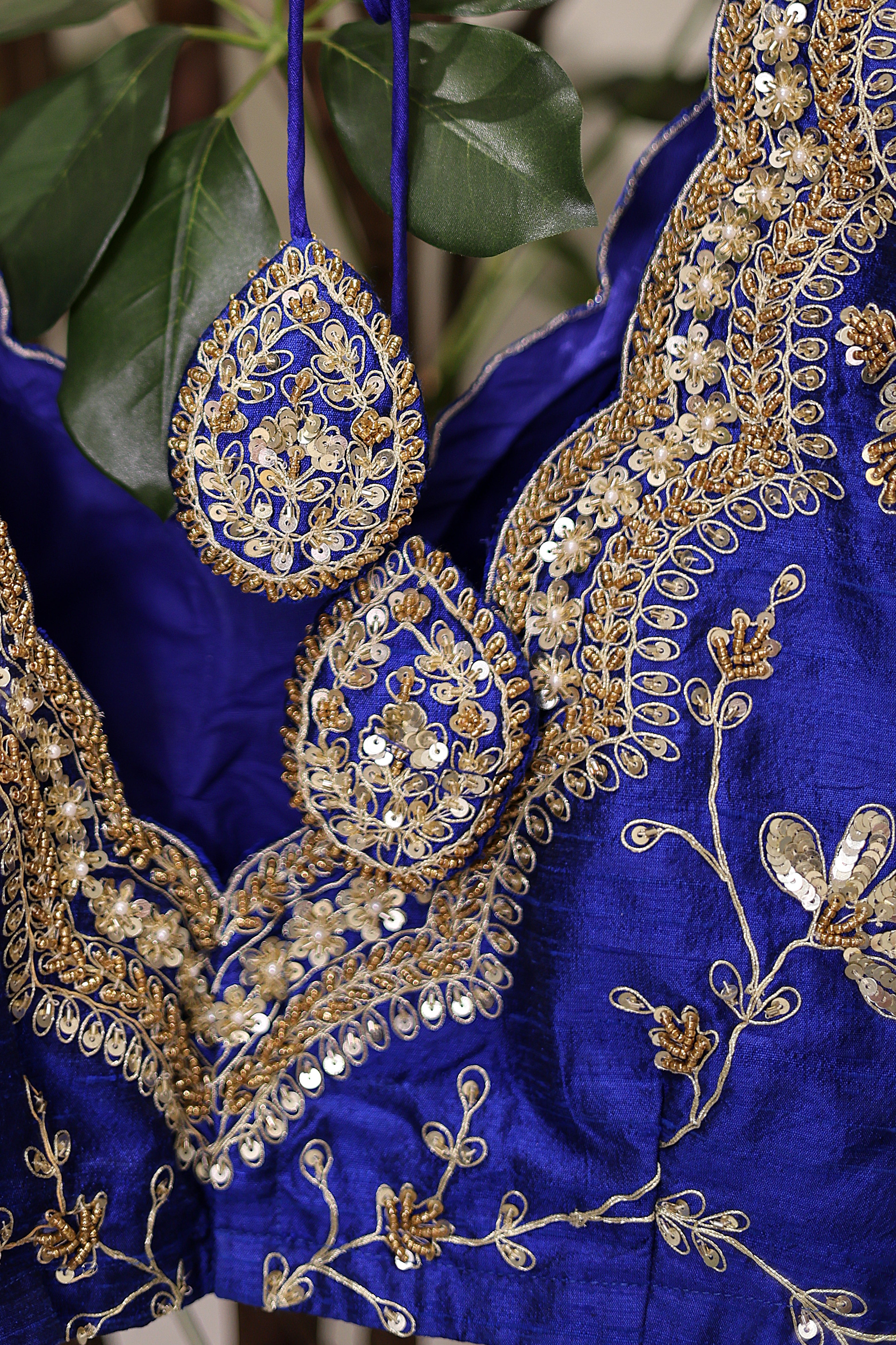 Raw Silk Zardosi Work