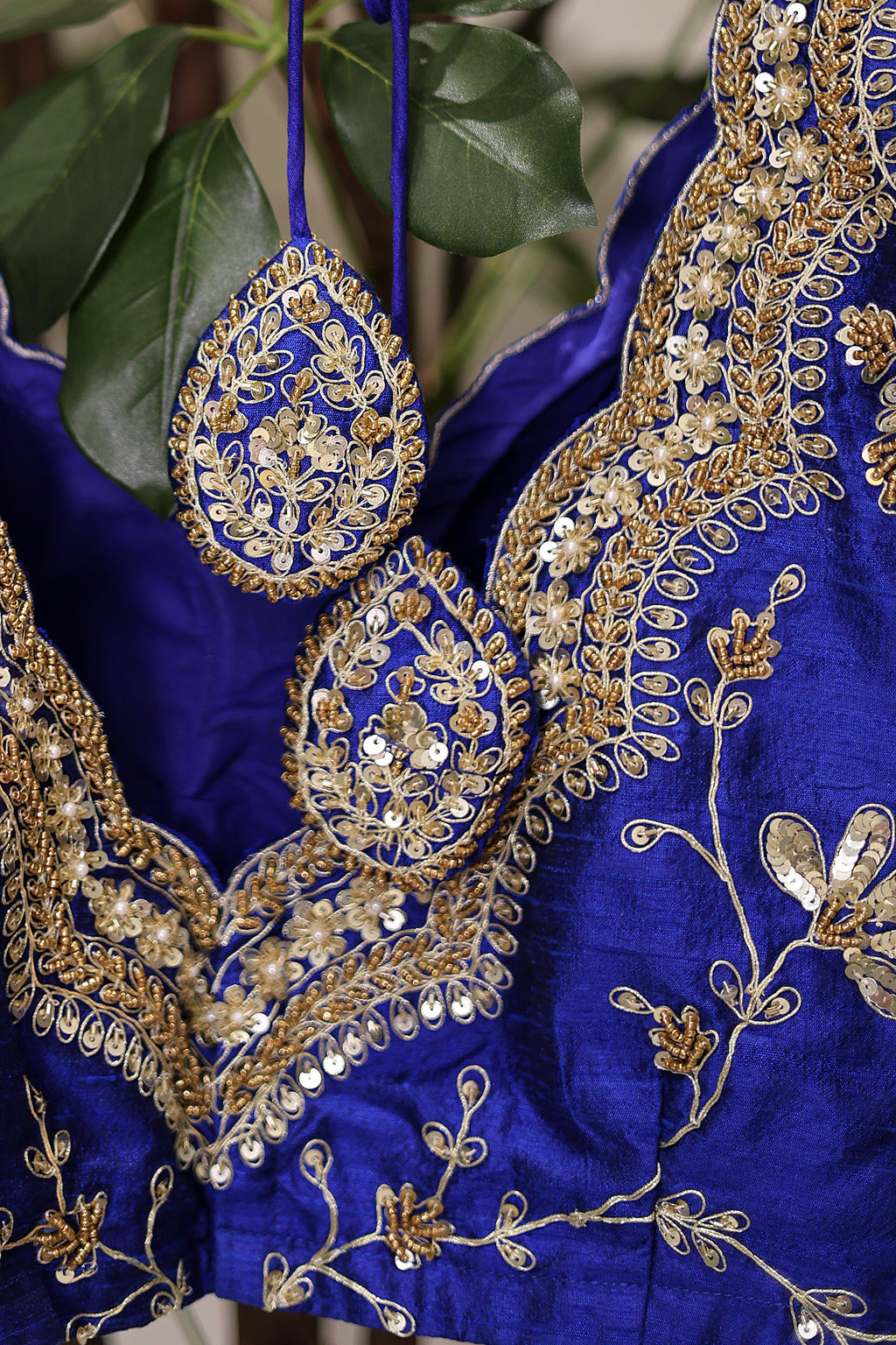 Raw Silk Zardosi Work
