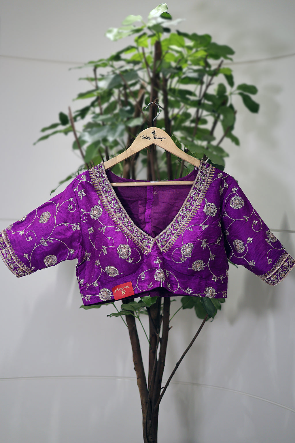 Raw Silk Zardosi Work