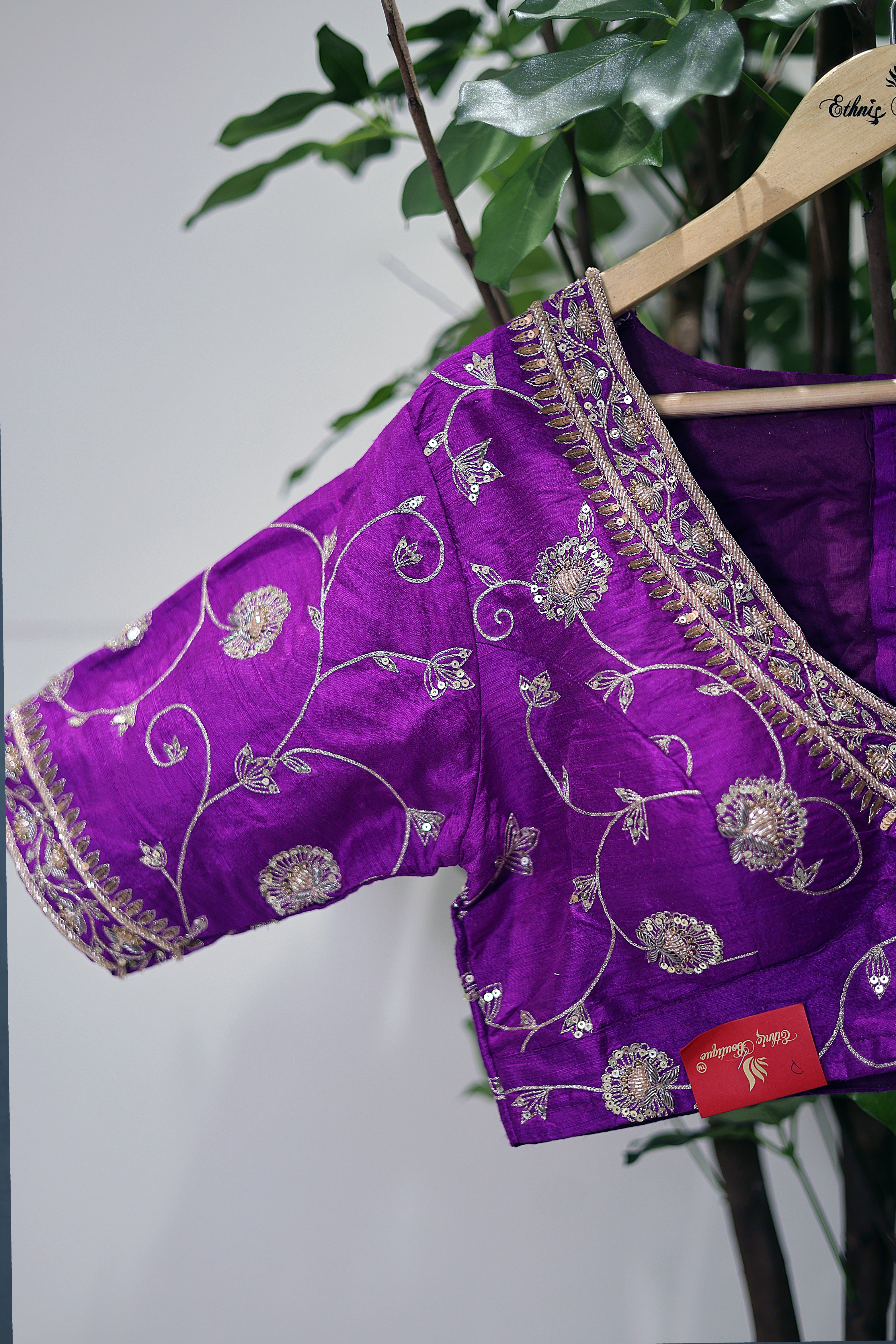 Raw Silk Zardosi Work