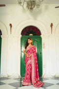 Rani Blended Khaddi Saree With Blouse Piece