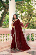 Organza Mukesh Work