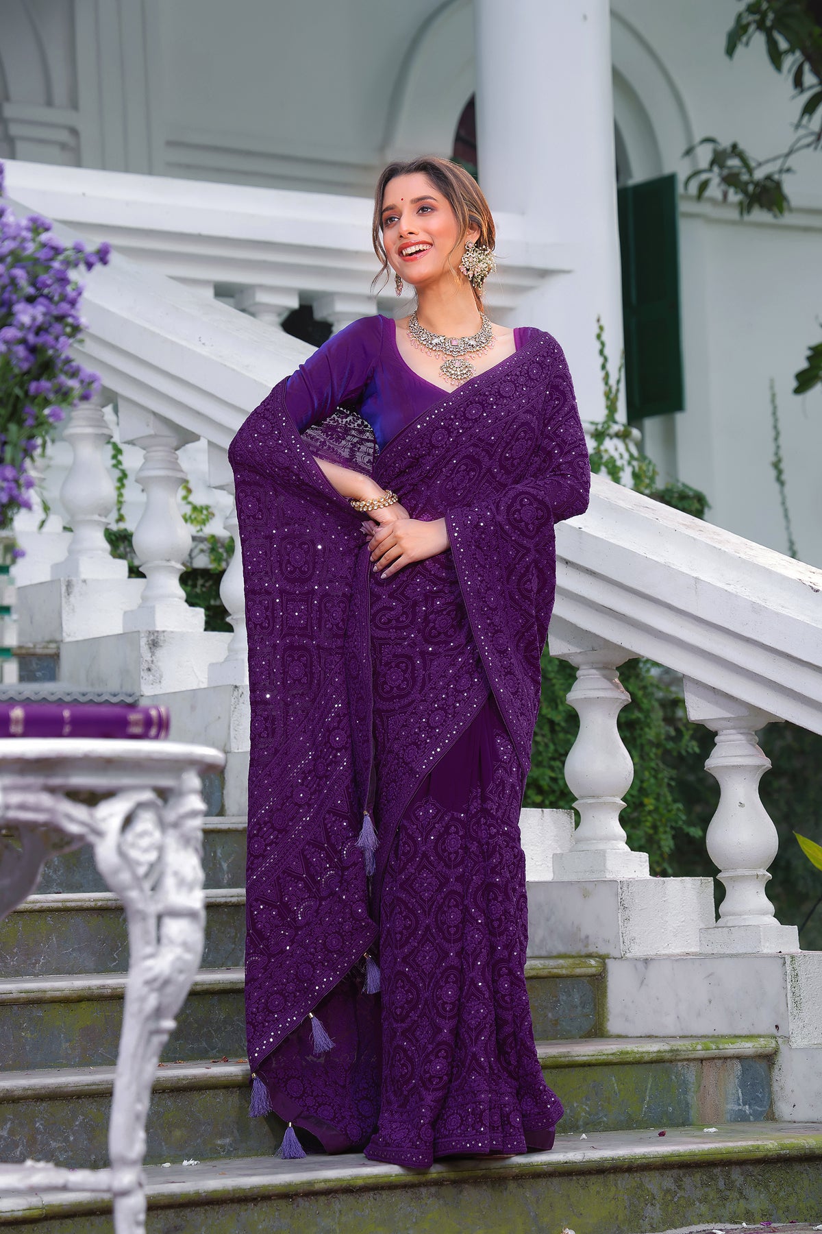 Chikankari Saree