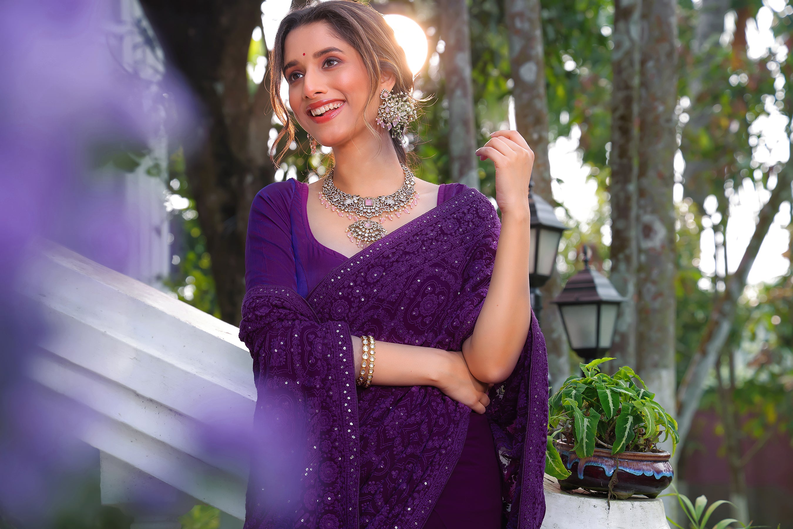 Chikankari Saree